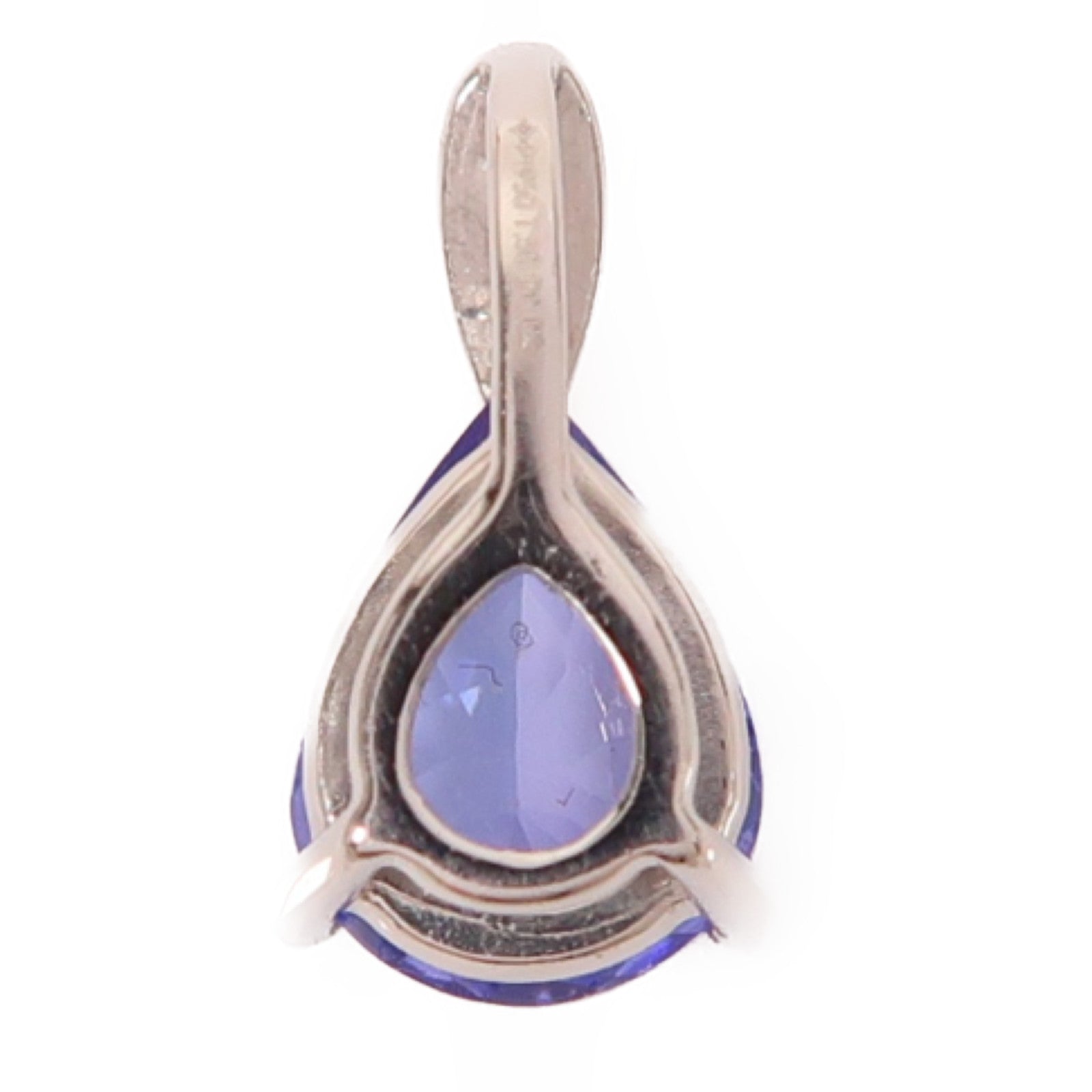 JEWELRY PT950鉑金Pendant 0.9g1.5ct坦桑石/0.02ct鑽石吊墜