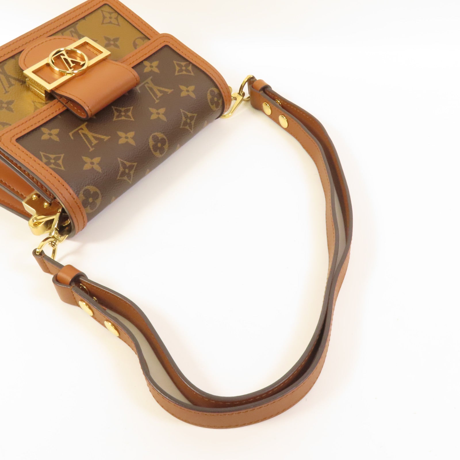 LOUIS VUITTON Monogram Reverse Mini Dauphine肩背袋