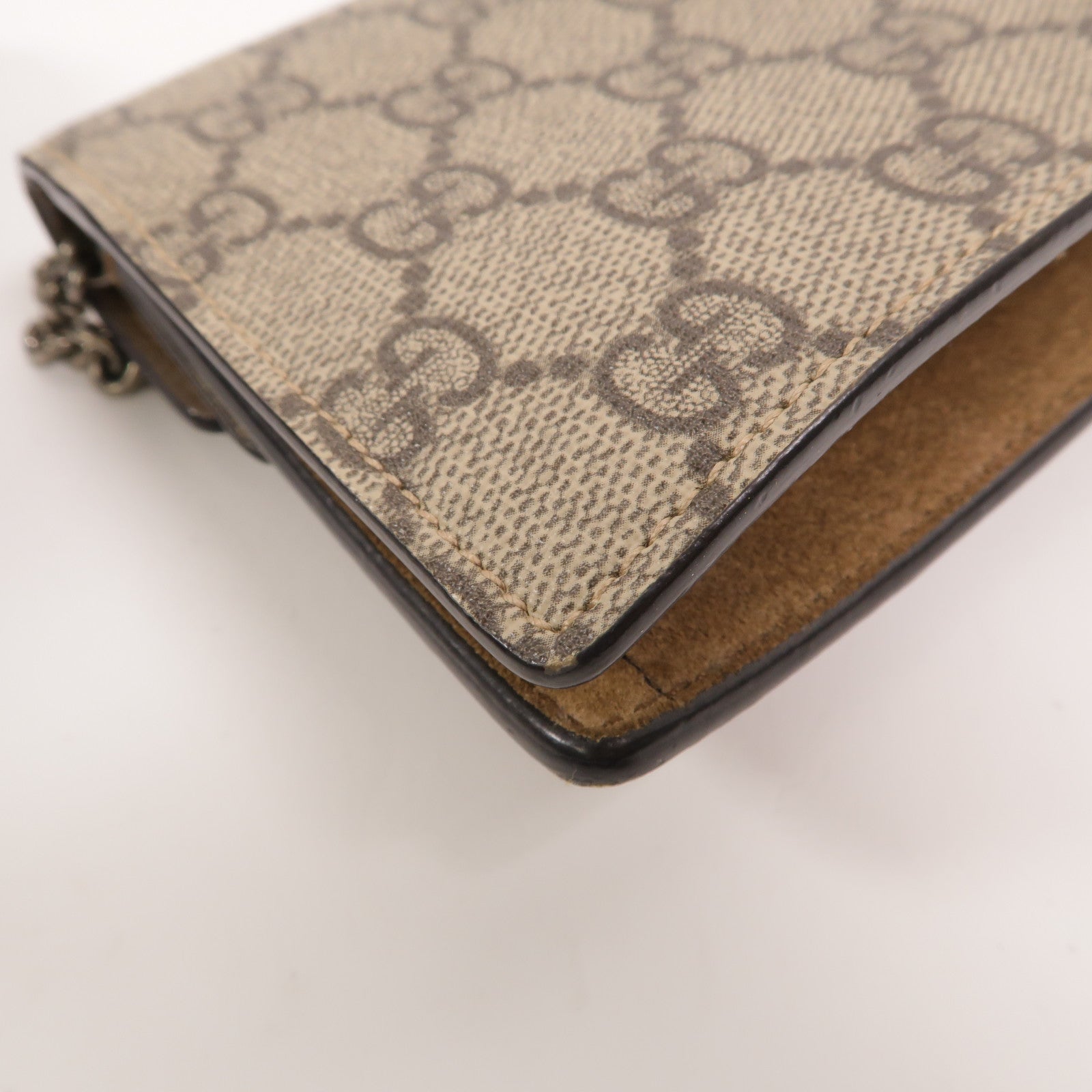 GUCCI 塗層帆布Dionysus Super Mini Bag鏈帶肩背袋