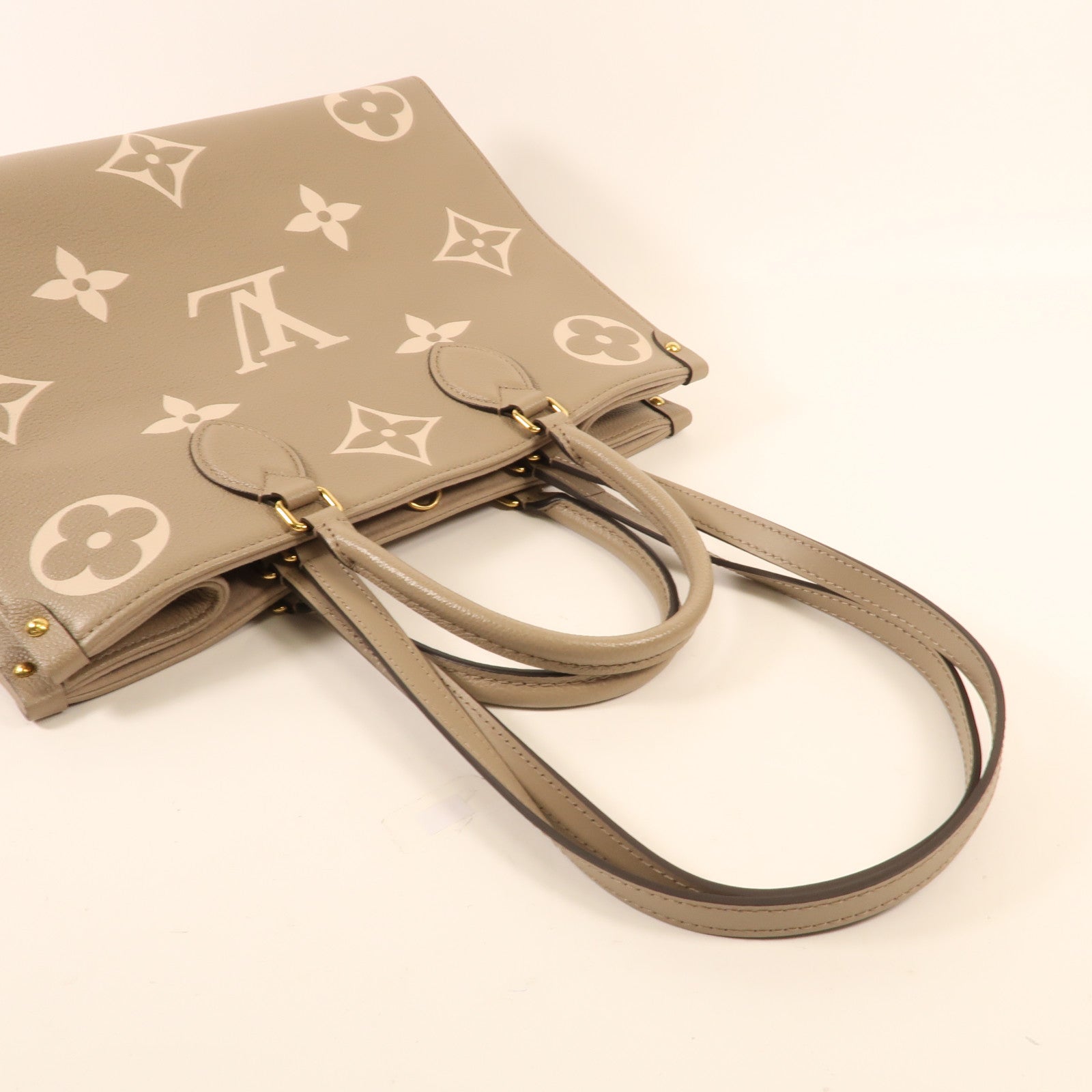 LOUIS VUITTON Monogram Empreinte OnTheGo MM金扣手挽肩背兩用袋