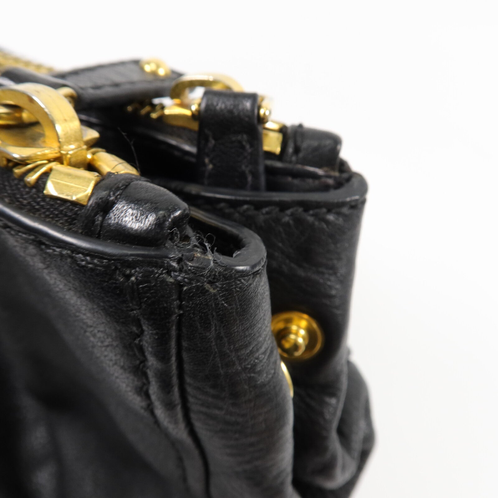 Miu Miu 牛皮皮革2way Shoulder Bag手挽肩背兩用袋
