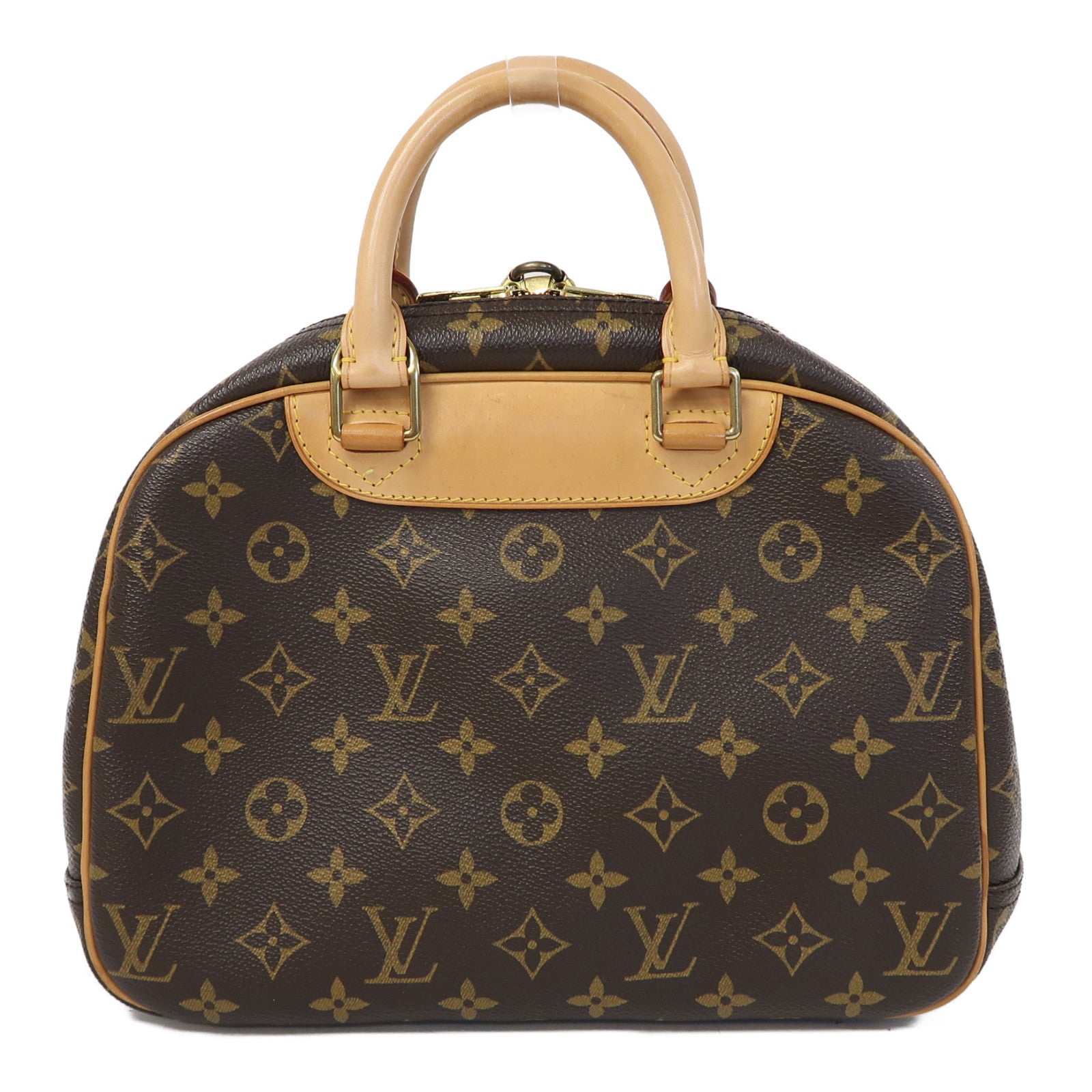 LOUIS VUITTON Monogram Trouville金扣手挽袋啡色