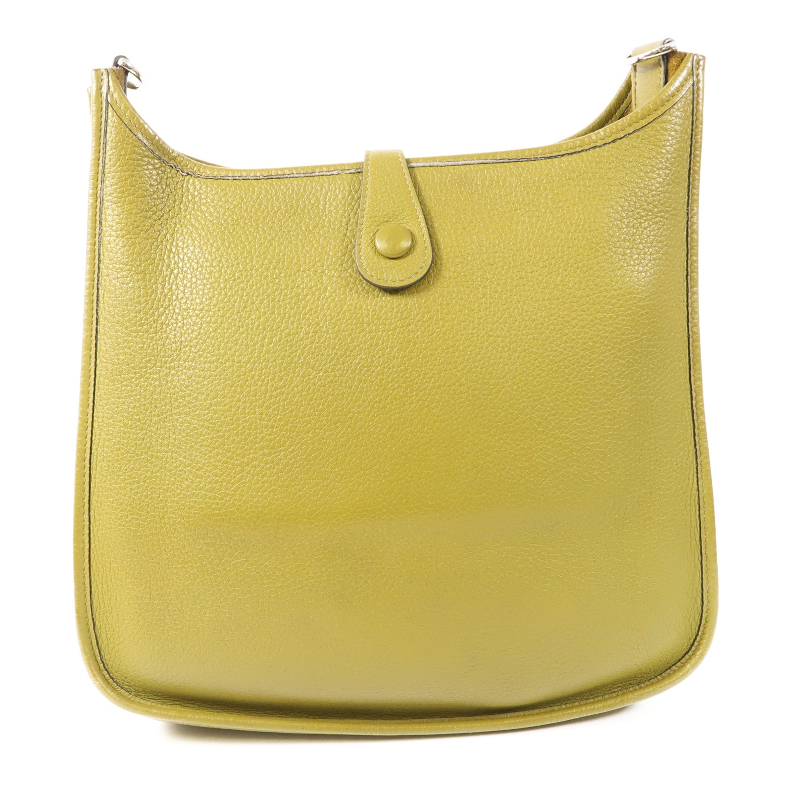 HERMES Clemence皮革Evelyne PM銀扣肩背袋