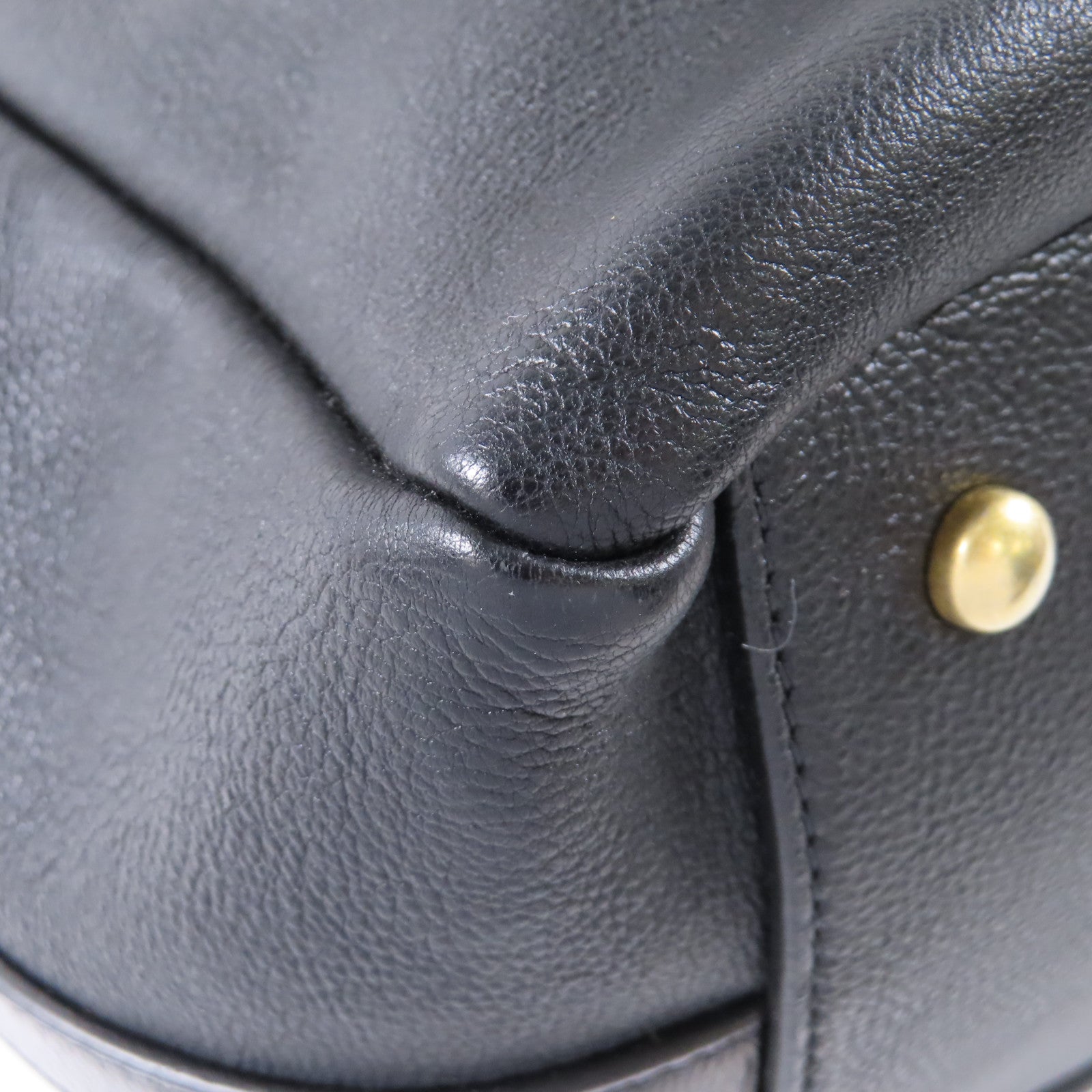 CHANEL 【激減優惠】牛皮皮革2Way Shoulder Bag金扣手挽肩背兩用袋黑色