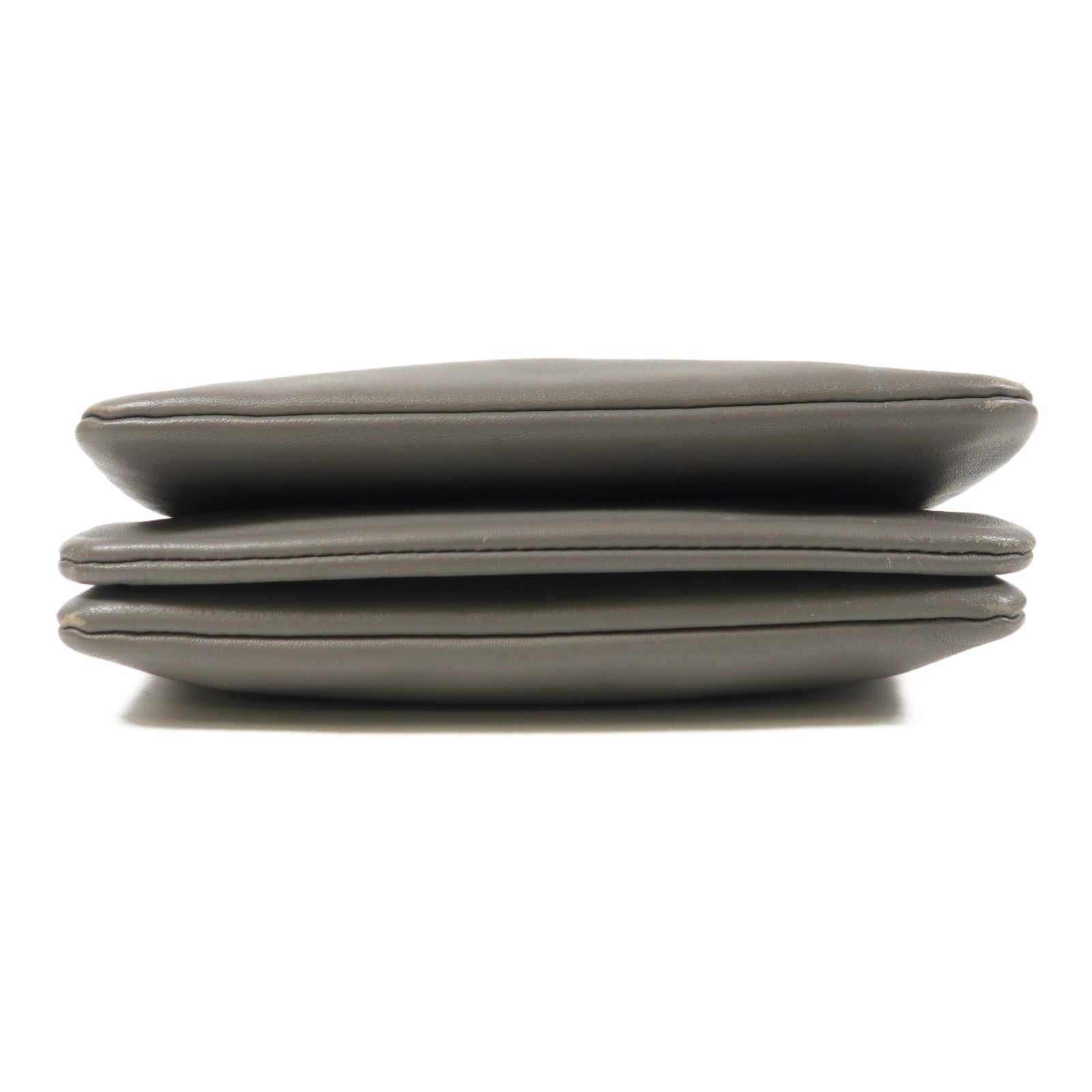 CELINE 羊皮皮革Trio金扣肩背袋