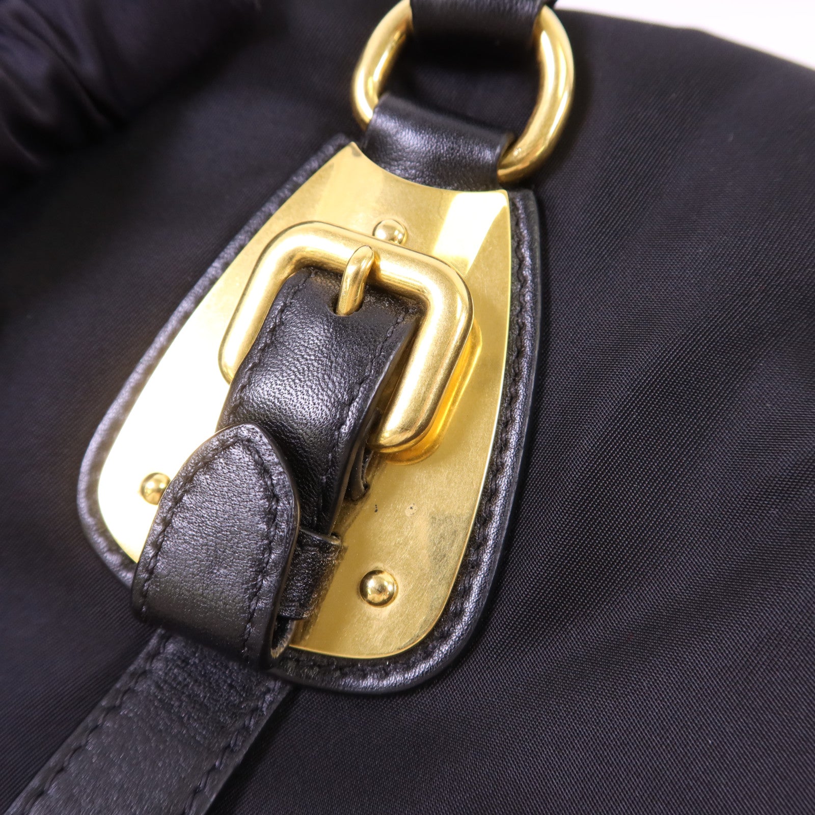 PRADA 尼龍2 Way Shoulder Bag金扣手挽肩背兩用袋
