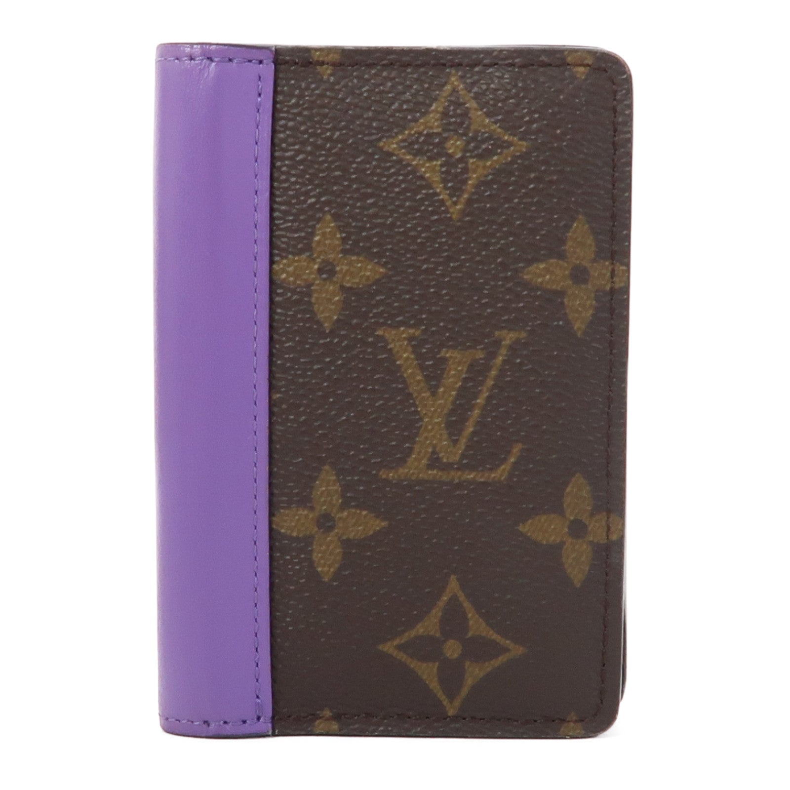 LOUIS VUITTON Monogram Pocket Organizer卡片套啡色/紫色