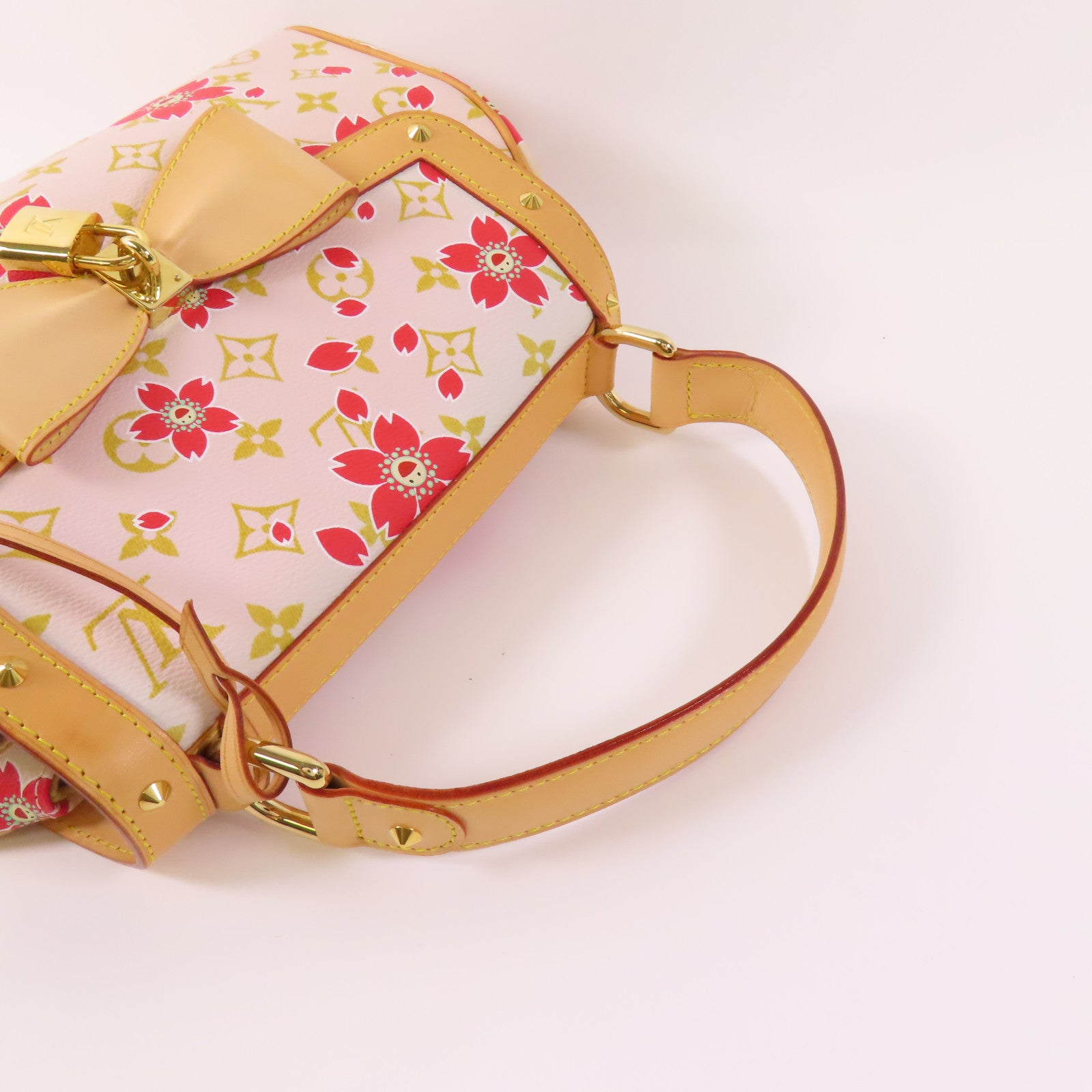 LOUIS VUITTON Monogram Blossom Sac Retro PM金扣手挽袋