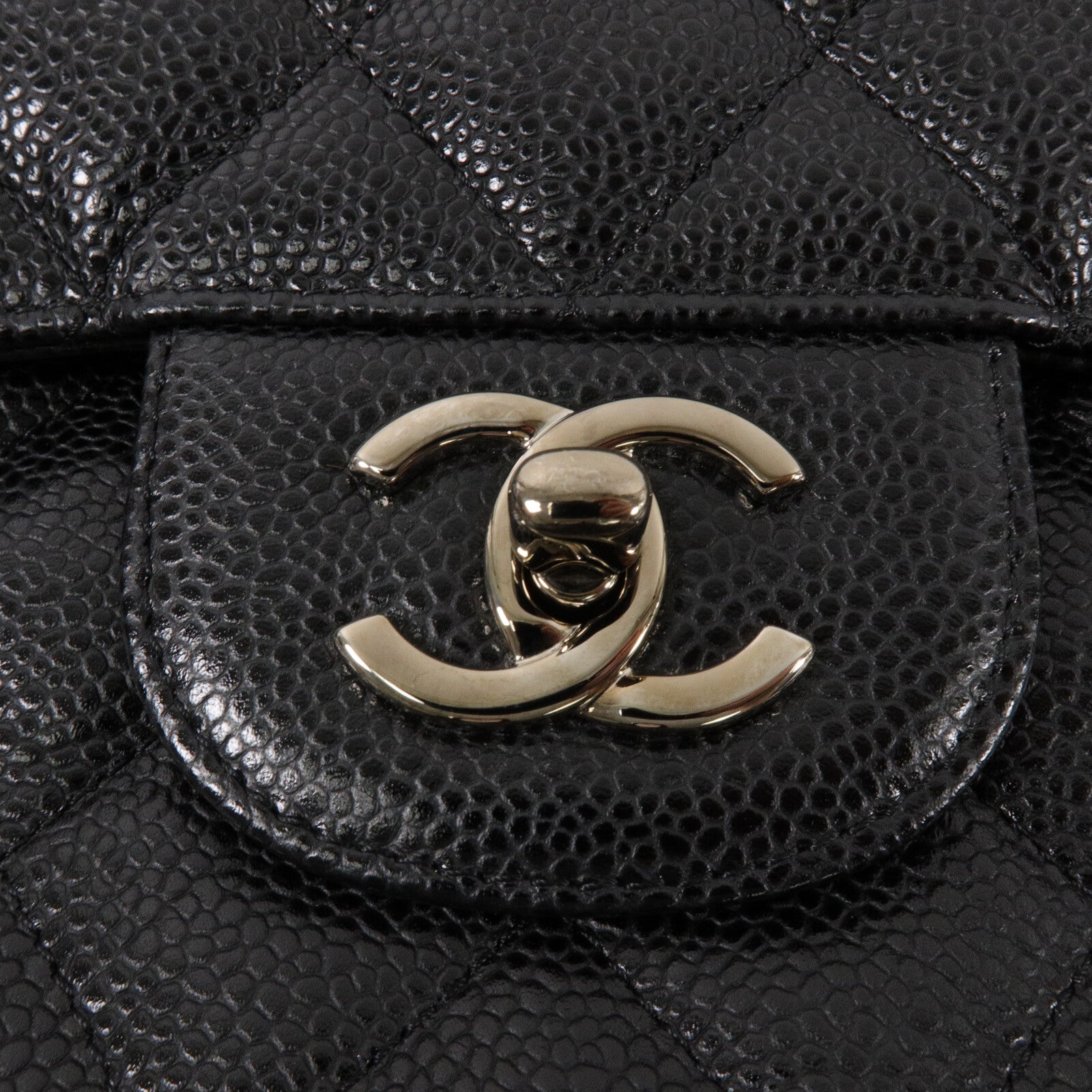 CHANEL 牛皮皮革Large Classic鏈帶肩背袋
