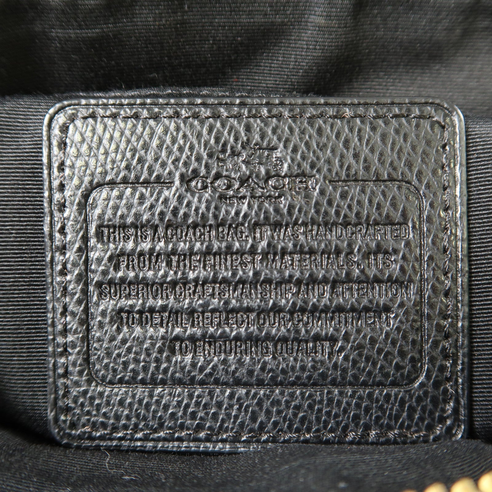 COACH 牛皮皮革Shoulder Bag金扣肩背袋黑色
