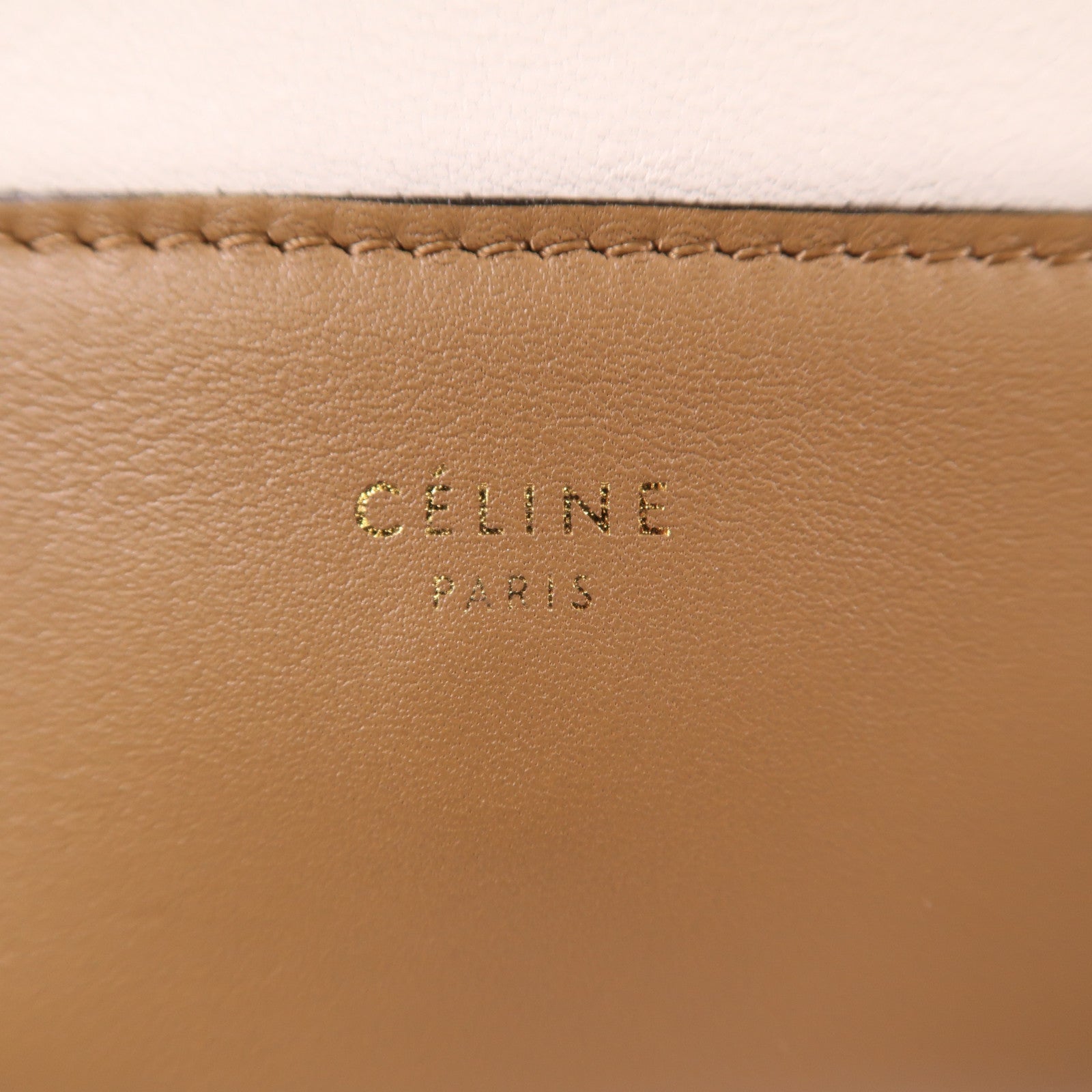 CELINE 牛皮皮革Frame Bag金扣肩背袋