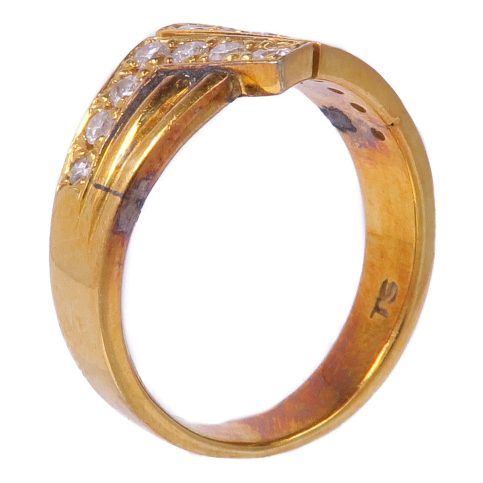 JEWELRY 14K黃金Diamond Ring鑽石戒指US#4