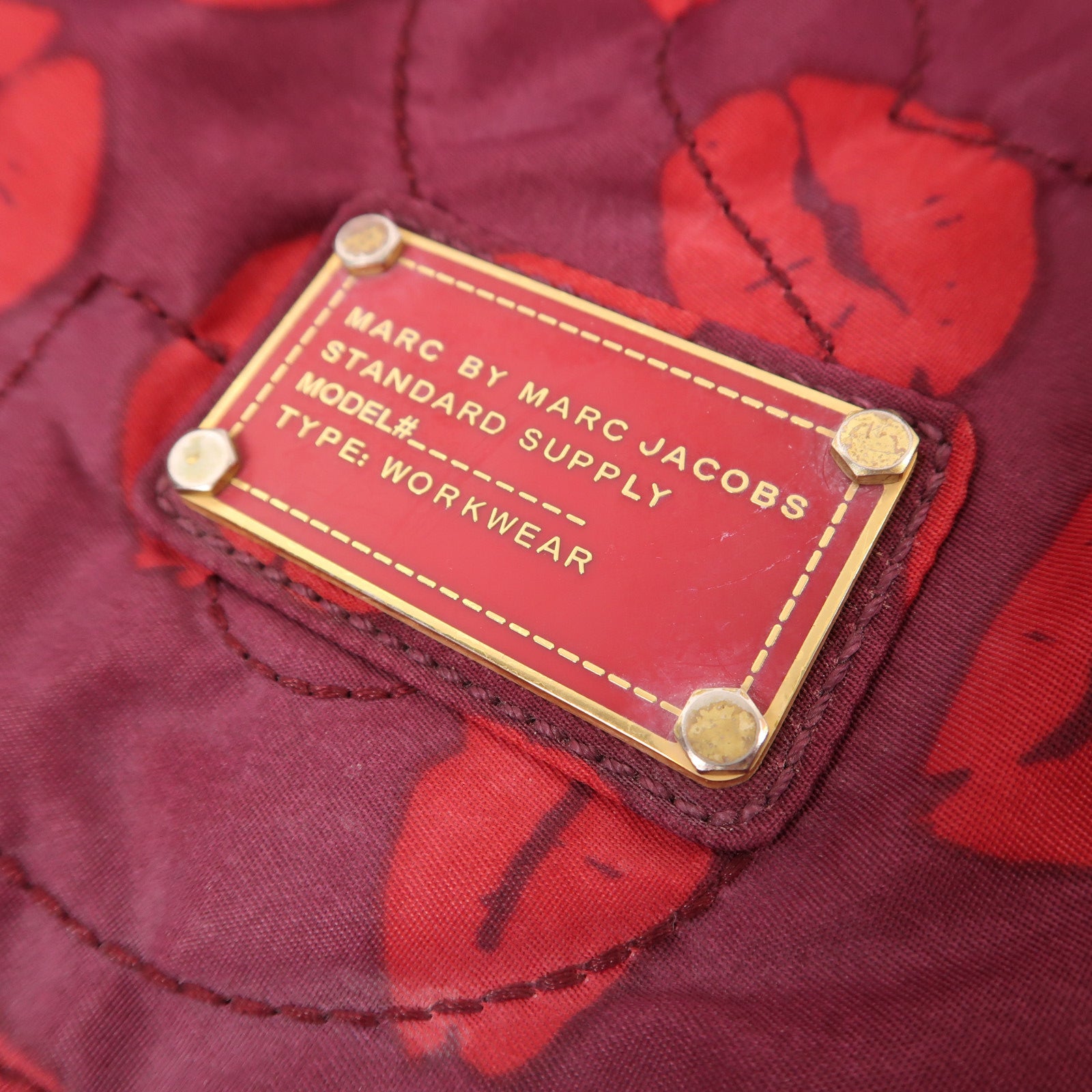 MARC BY MARC JACOBS Tote Bag Nylon Red