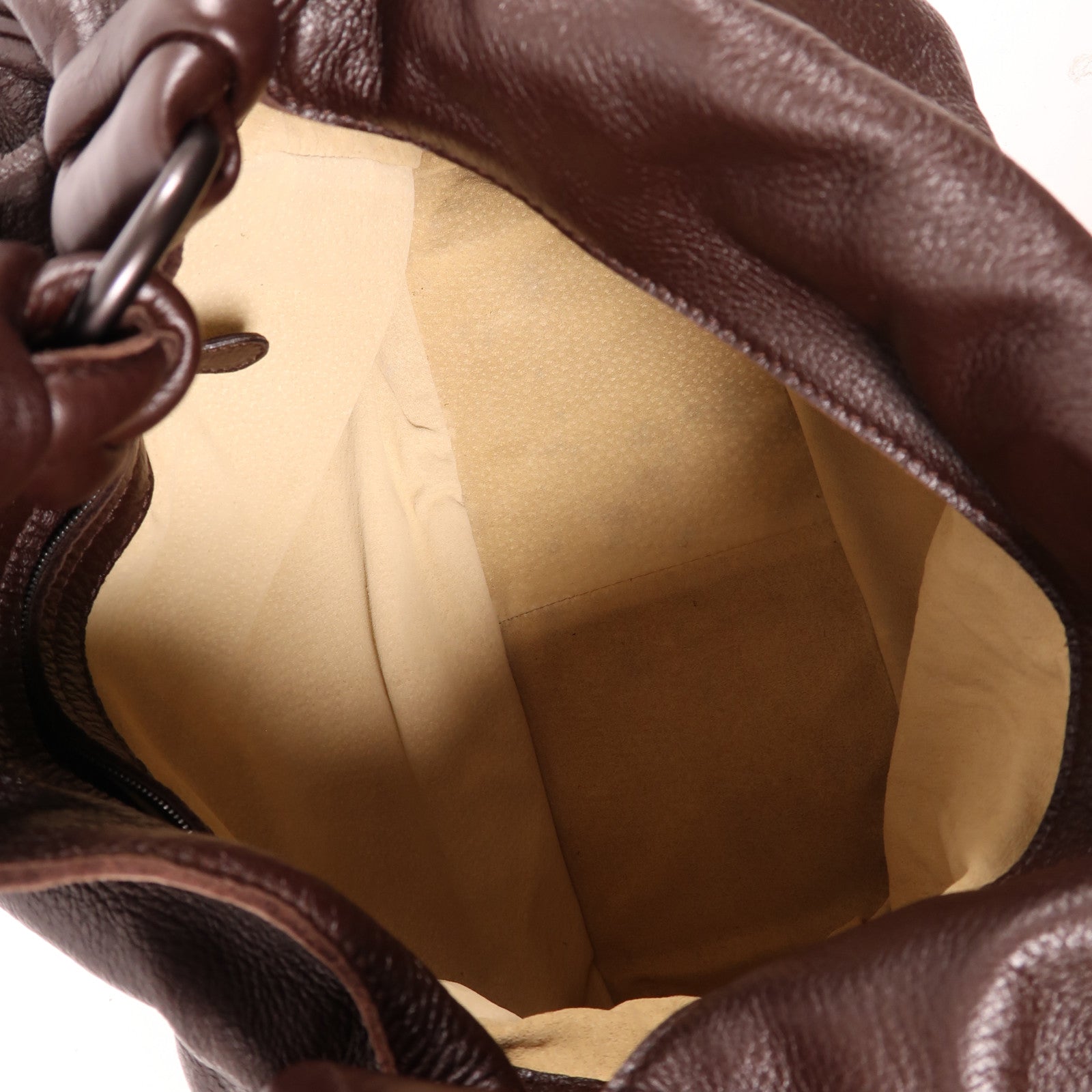BOTTEGA VENETA 皮革Hand Bag肩背袋啡色