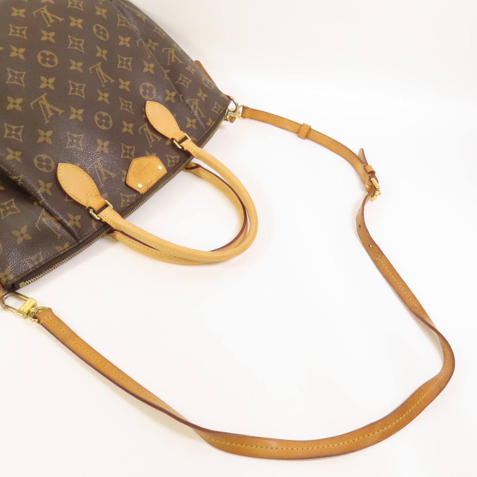 LOUIS VUITTON 【激減優惠】Monogram Turenne PM金扣肩背袋/手挽袋棕色