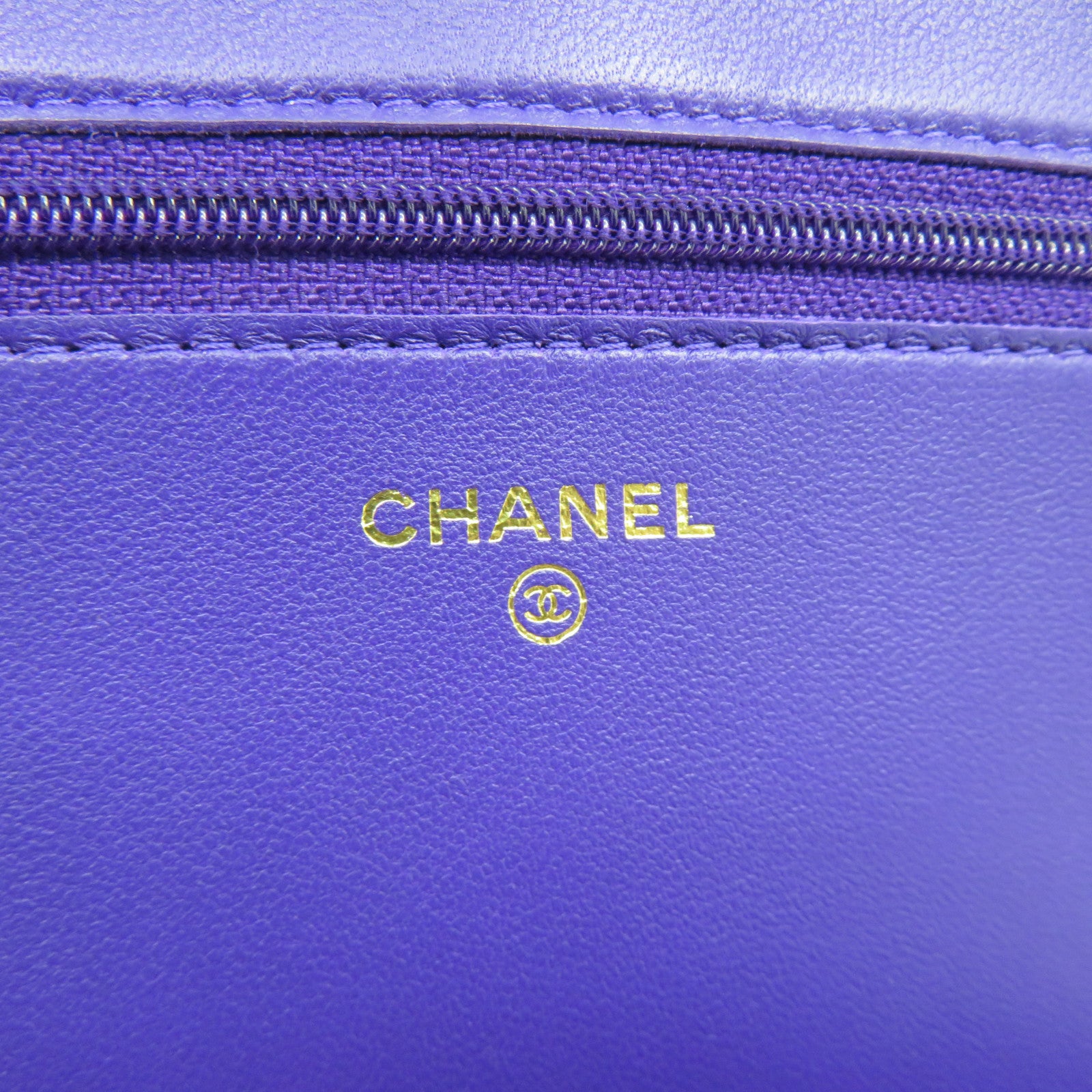CHANEL 【激減優惠】菱格羊皮皮革Boy Shoulder Bag金扣鏈帶肩背袋紫色