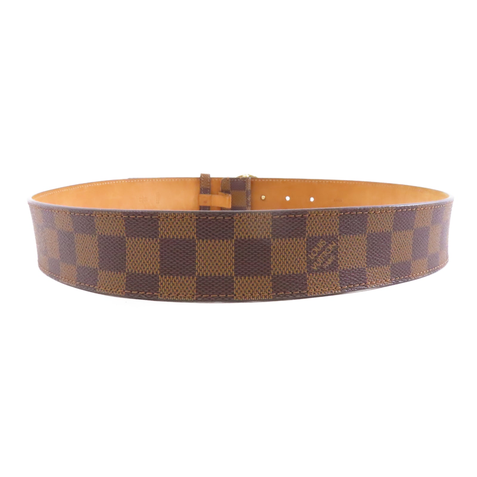 LOUIS VUITTON Damier Belt 90cm皮帶棕色