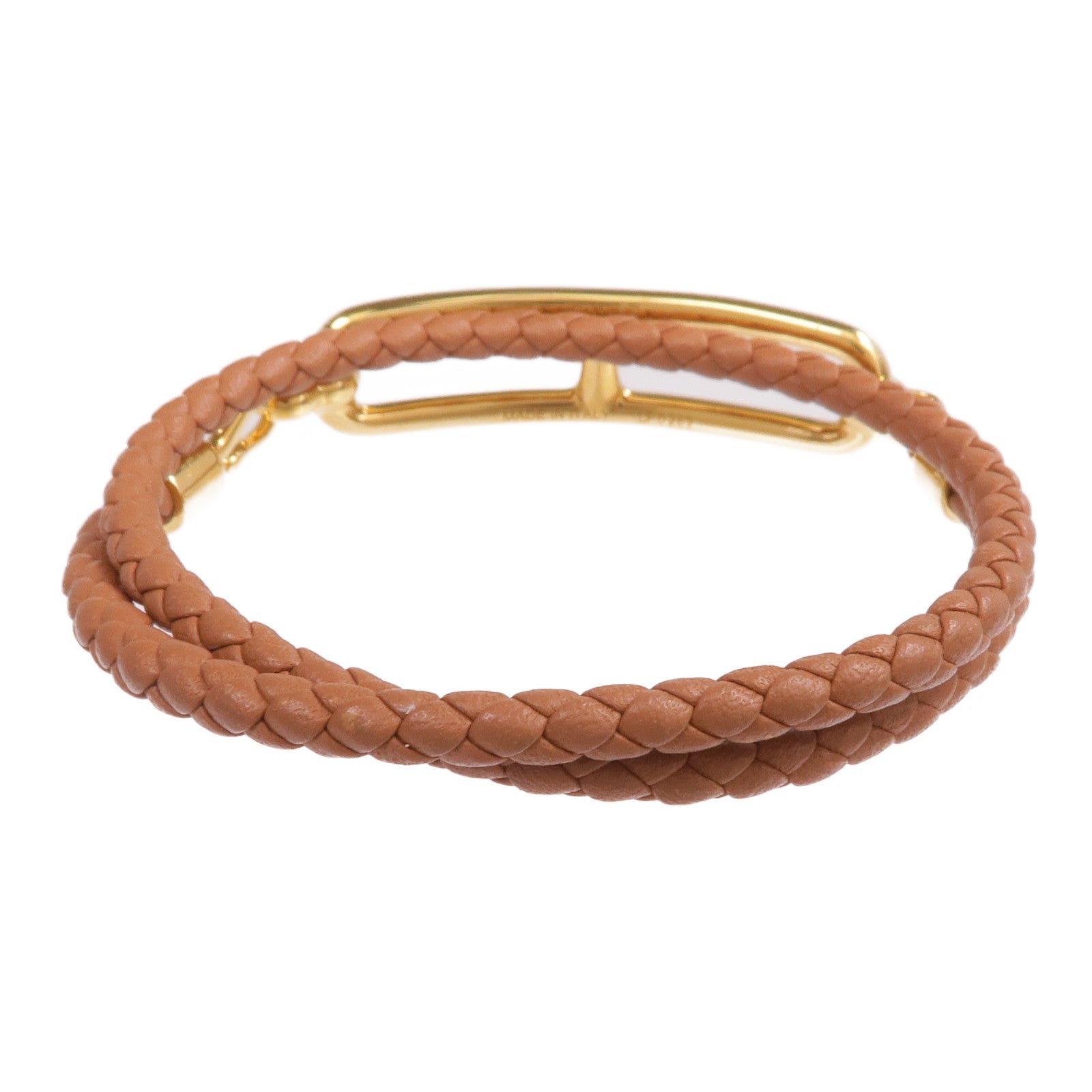HERMES Swift皮革Roulis Double Tour Bracelet手鐲