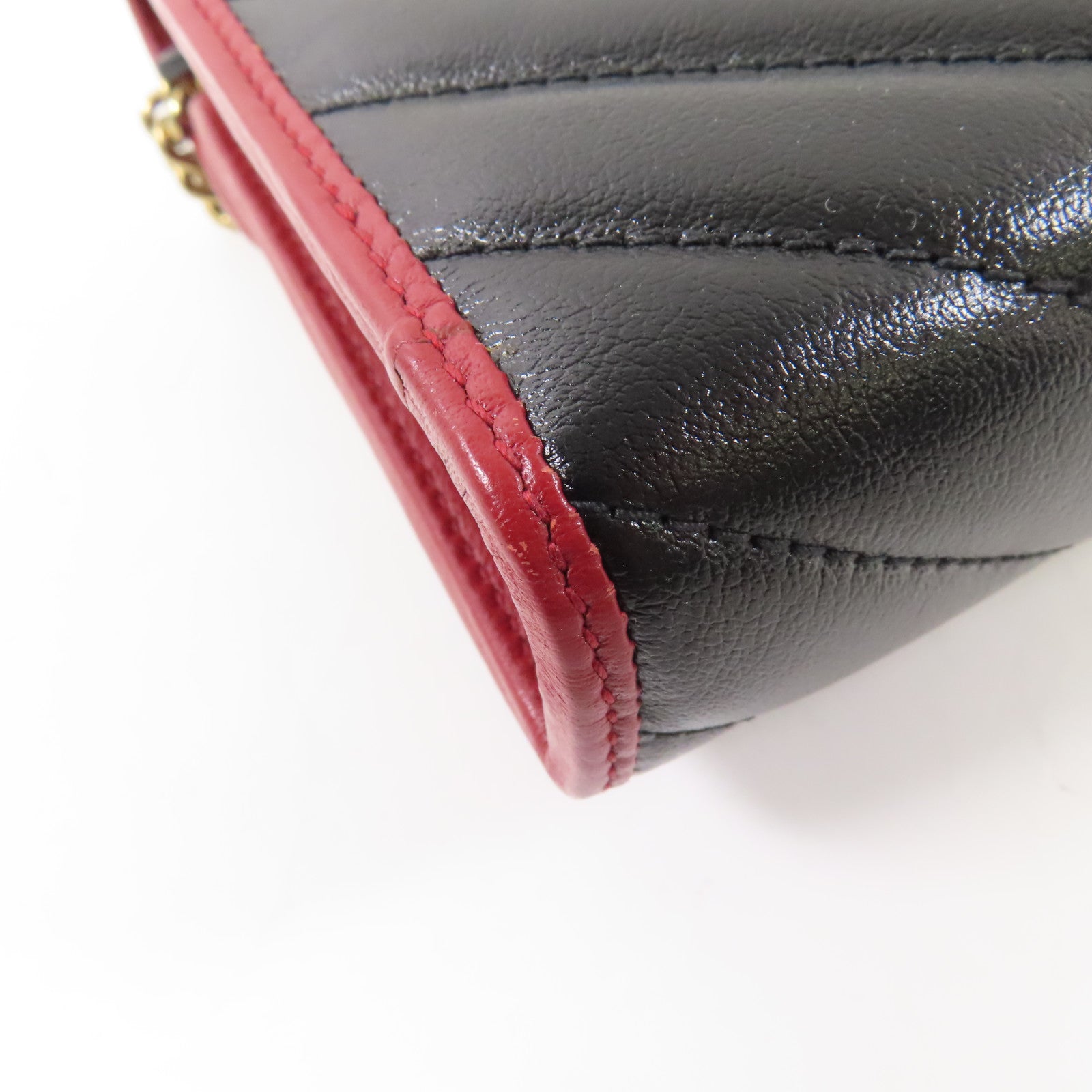 GUCCI 牛皮皮革Shoulder Bag金扣鏈帶肩背袋