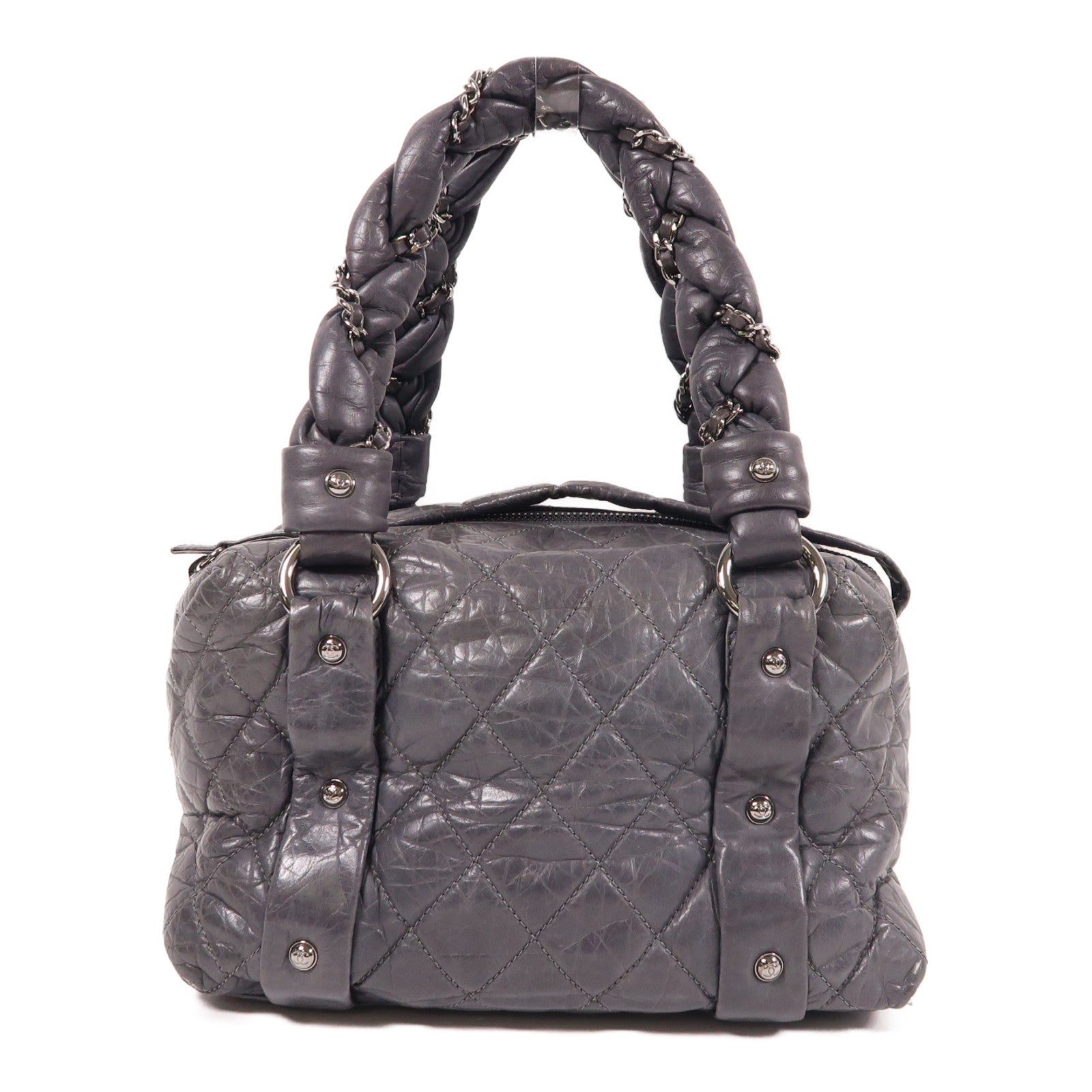 CHANEL 牛皮皮革Handbag手挽袋