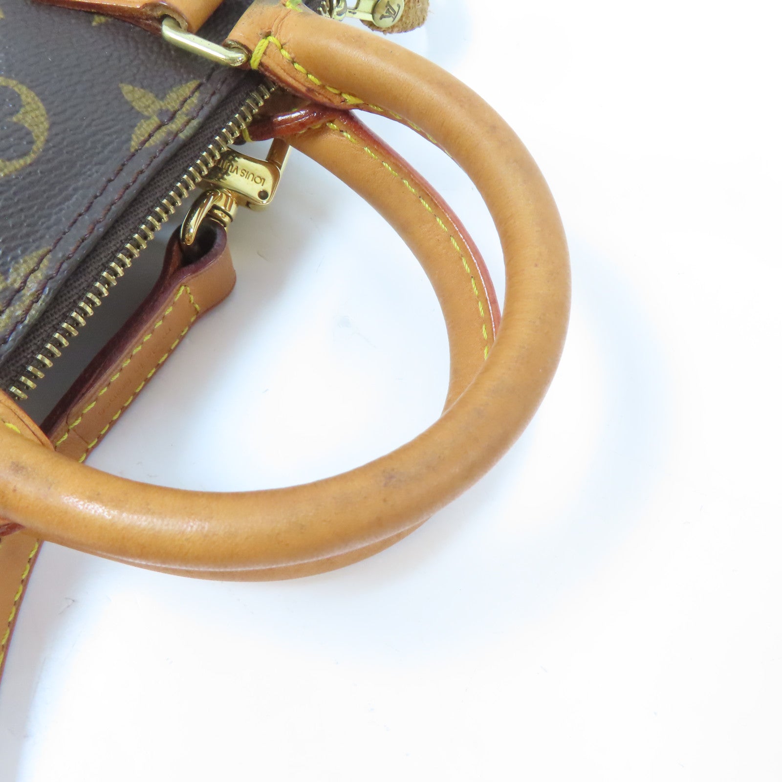 LOUIS VUITTON Monogram Mini Speedy金扣手挽肩背兩用袋啡色