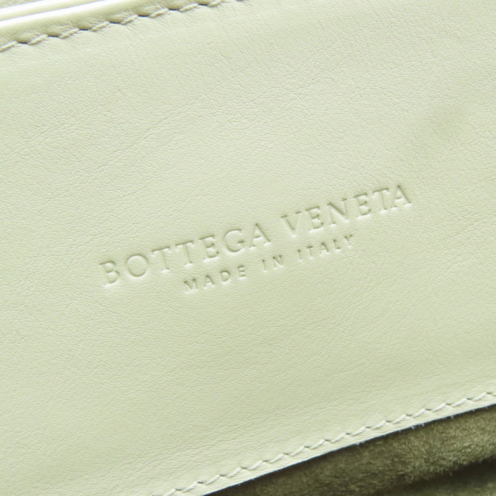 BOTTEGA VENETA Textured Leather Shoulder Bag Beige