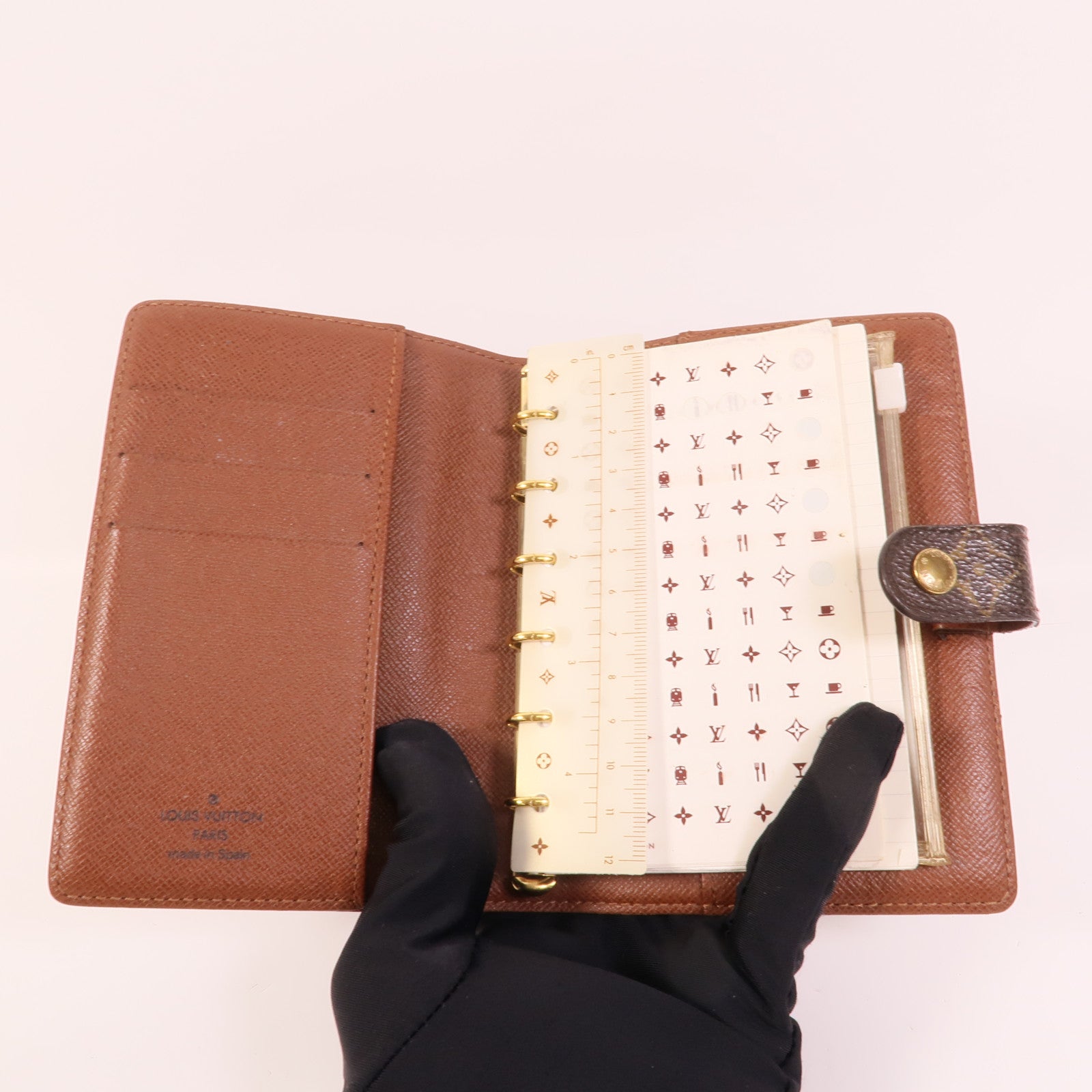 LOUIS VUITTON Monogram Agenda Cover金扣記事本封套