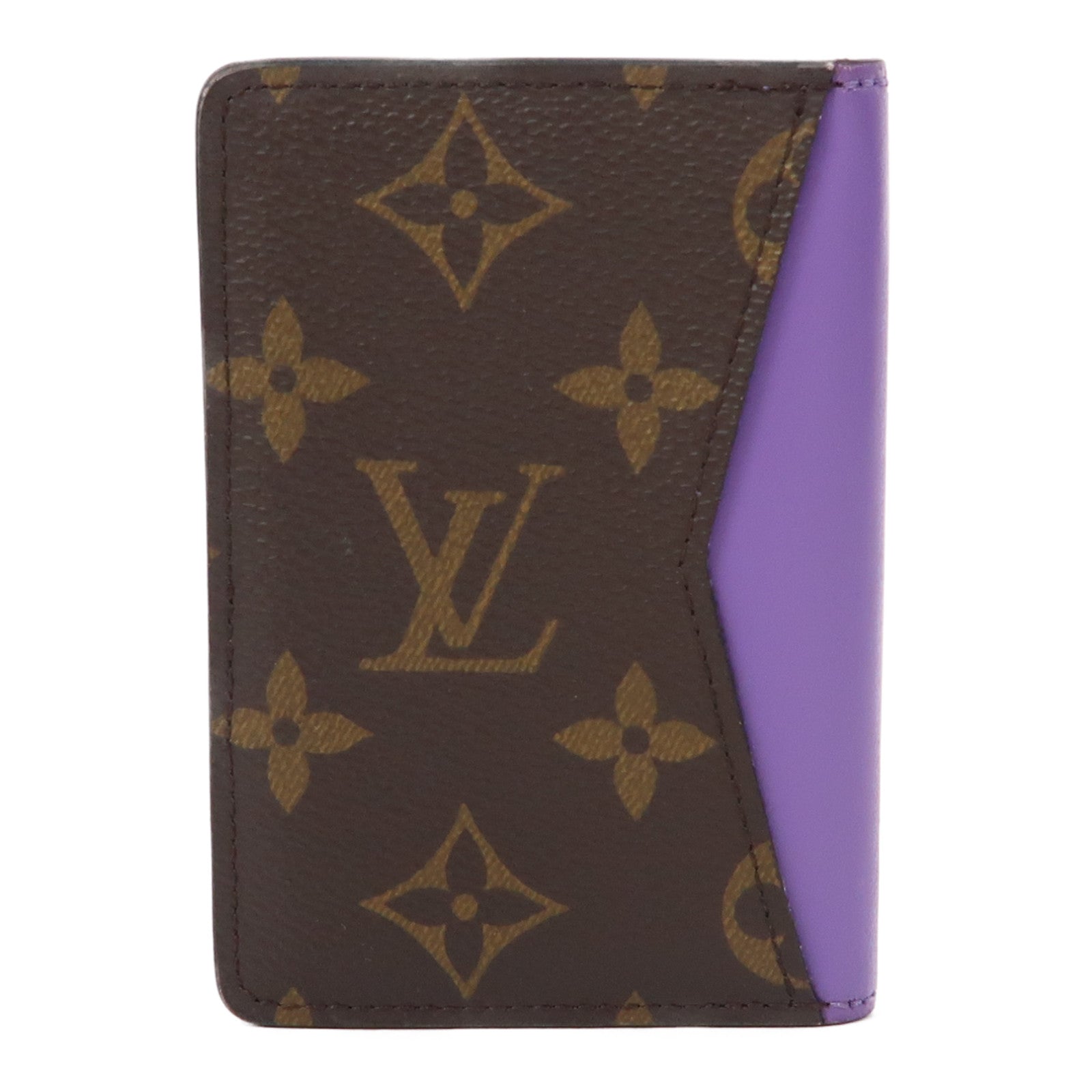 LOUIS VUITTON Monogram Pocket Organizer卡片套啡色/紫色