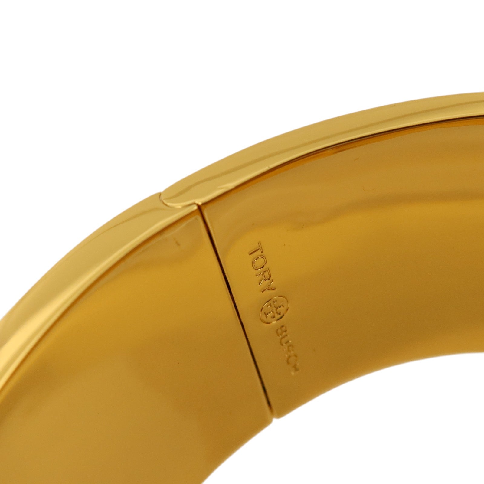 Tory Burch 金屬/琺瑯Raised Logo Wide Cuff金扣手鏈