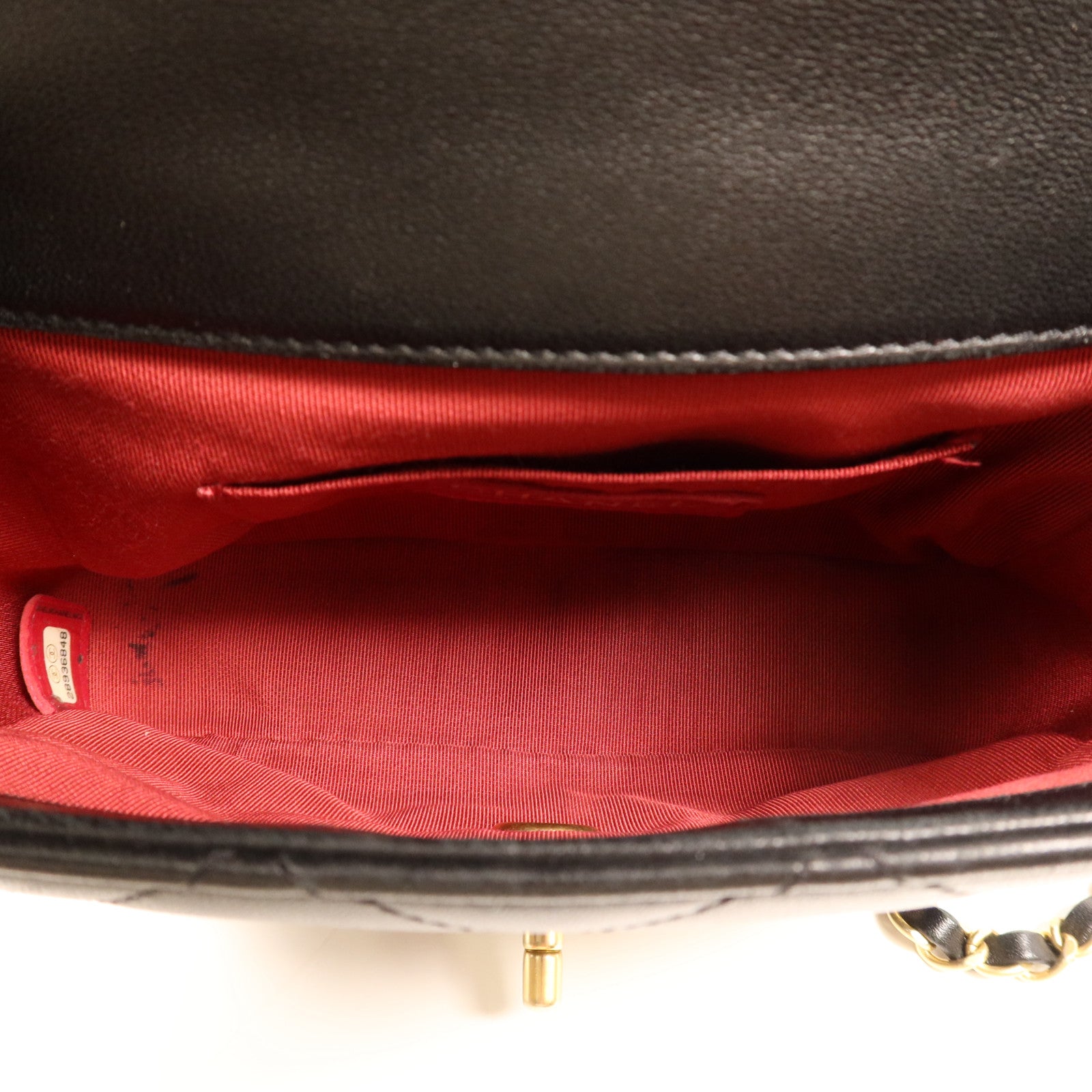 CHANEL 羊皮皮革Chain Shoulder Bag金扣鏈帶肩背袋