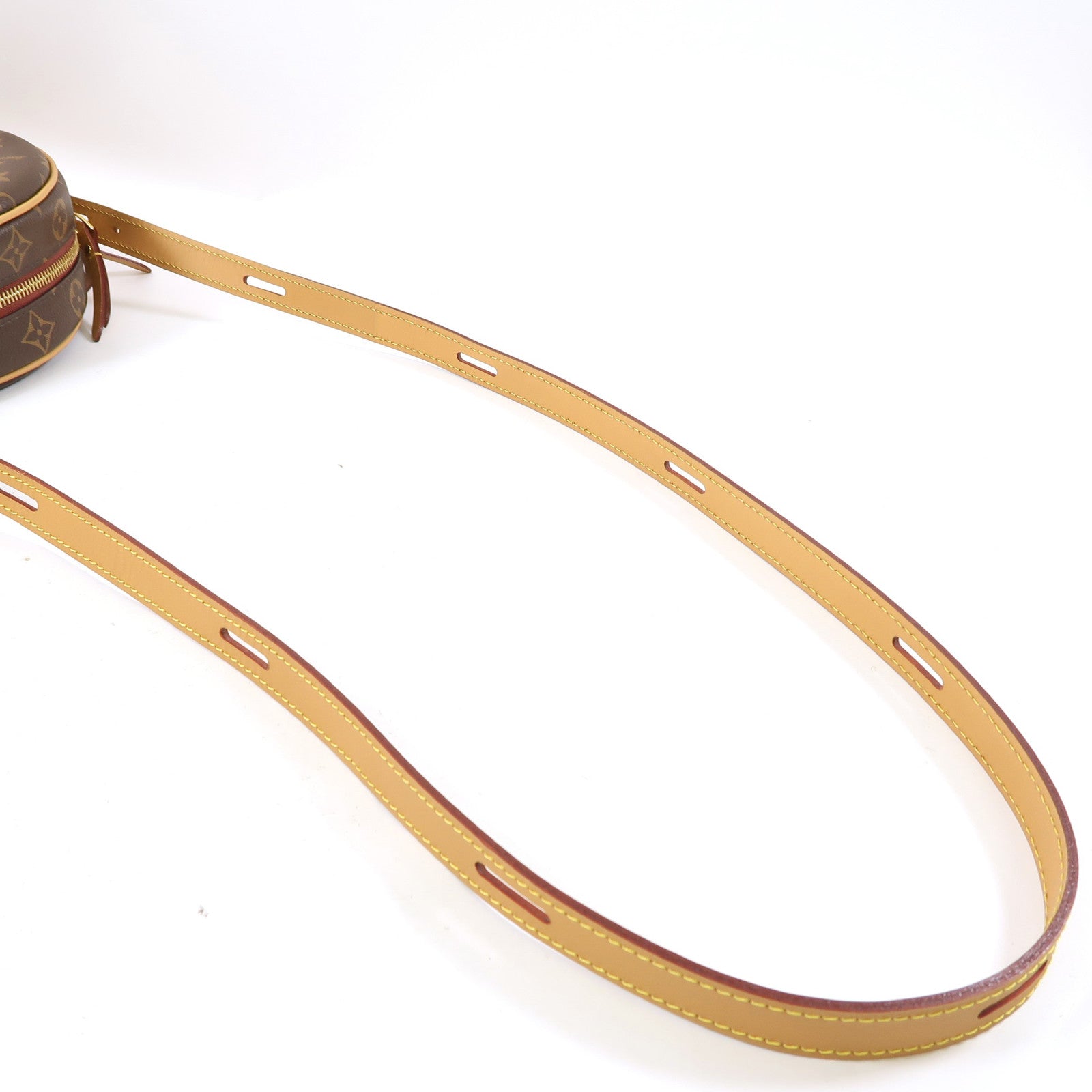 LOUIS VUITTON Monogram Boite Chapeau Souple PM金扣肩背袋啡色