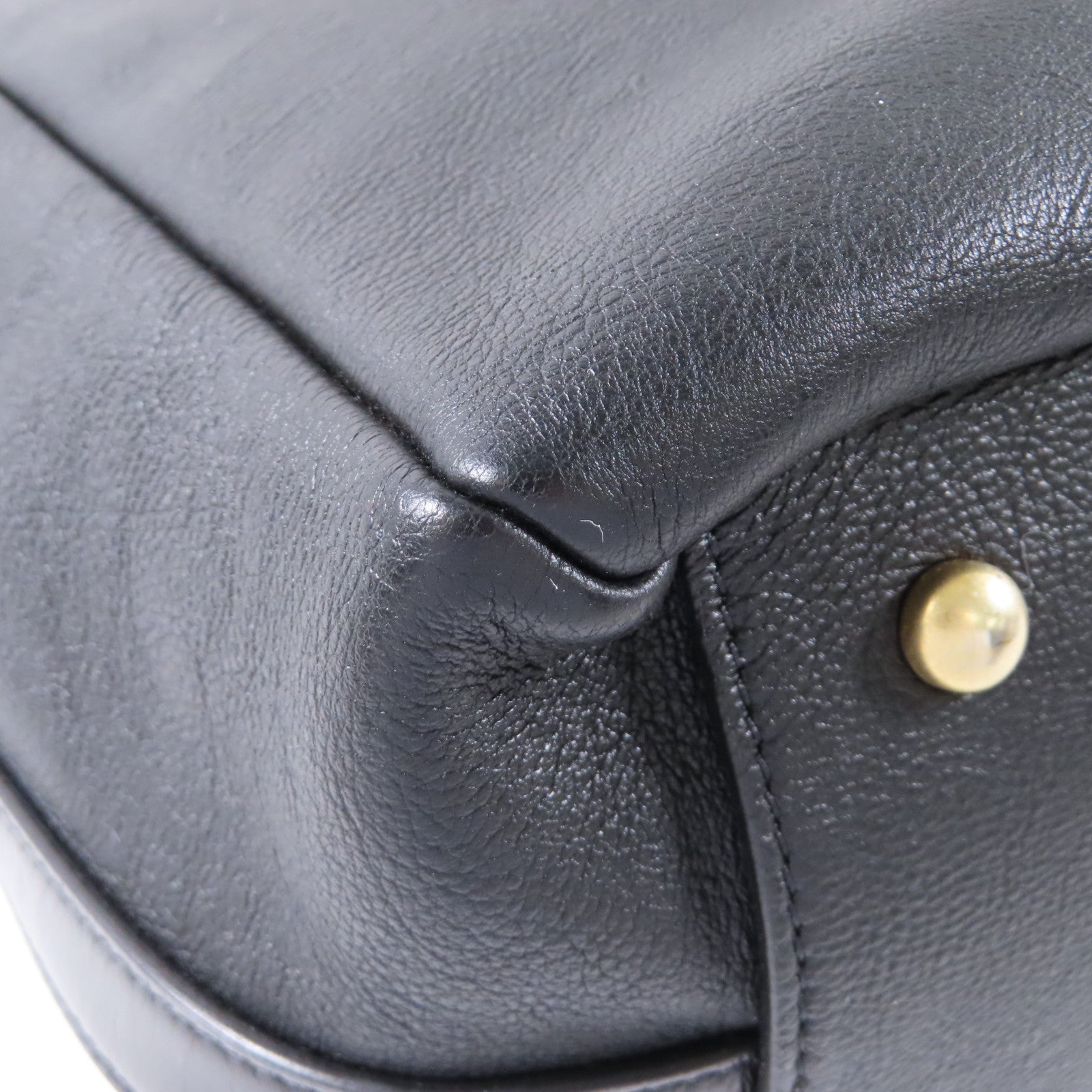 CHANEL 【激減優惠】牛皮皮革2Way Shoulder Bag金扣手挽肩背兩用袋黑色