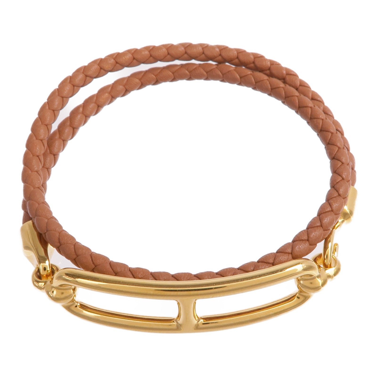 HERMES Swift皮革Roulis Double Tour Bracelet手鐲
