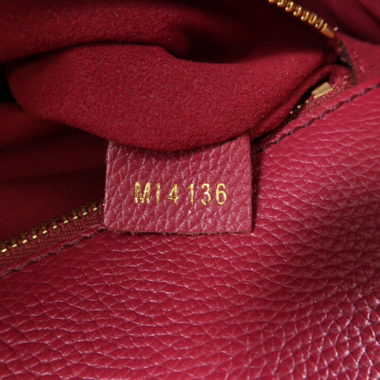 LOUIS VUITTON Monogram Florine金扣手挽肩背兩用袋棕色/紅色