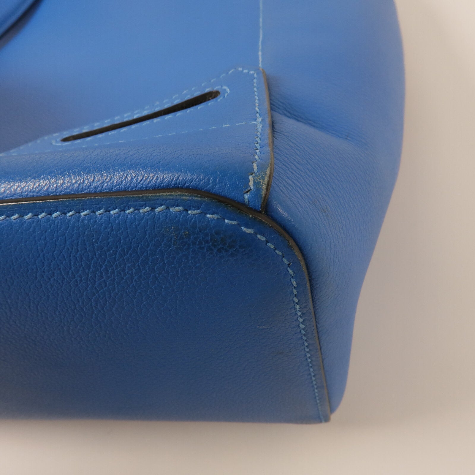 HERMES Evercolor皮革Flash Sailor Backpack背包Bleu Hydra