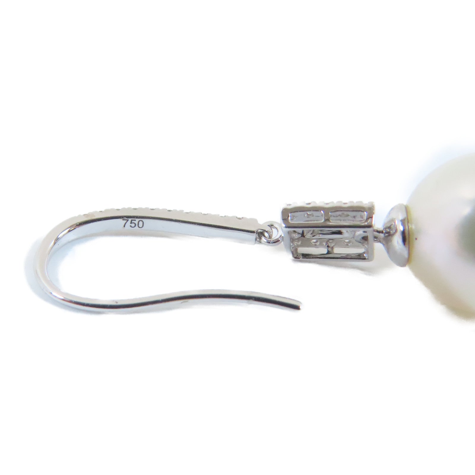 JEWELRY 18K白金Pierced Diamond Earring4.4g鑽石耳環