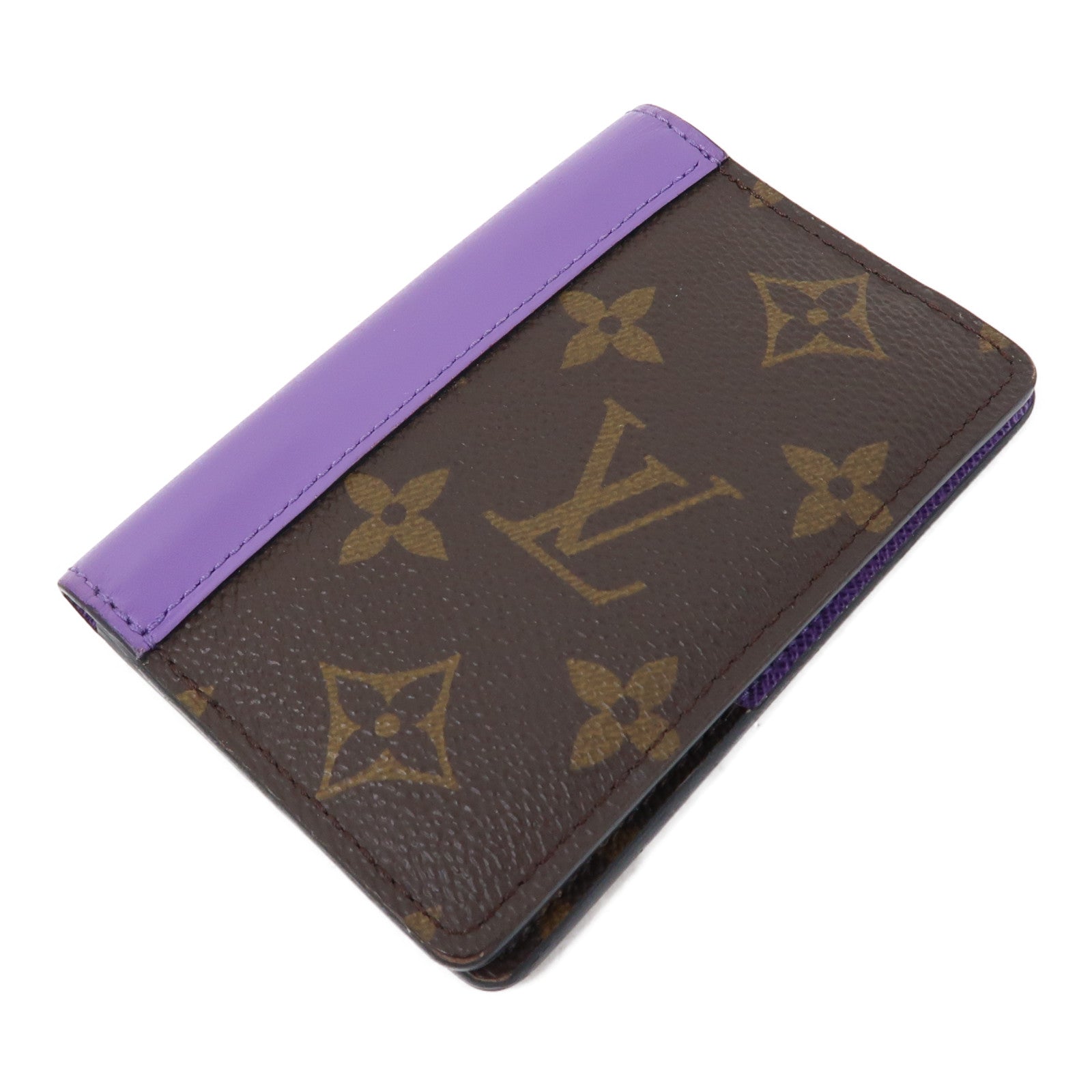 LOUIS VUITTON Monogram Pocket Organizer卡片套啡色/紫色