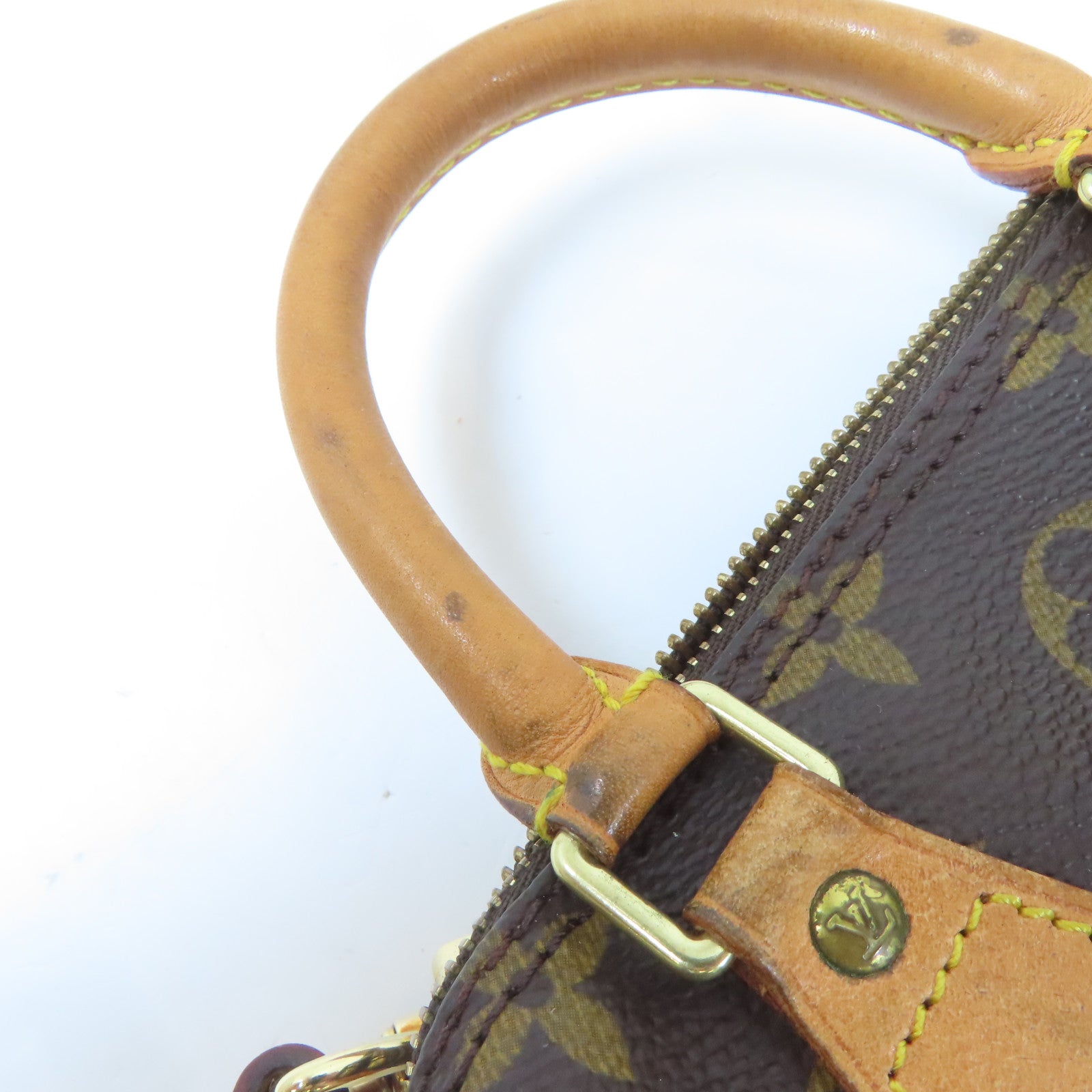 LOUIS VUITTON Monogram Mini Speedy金扣手挽肩背兩用袋啡色