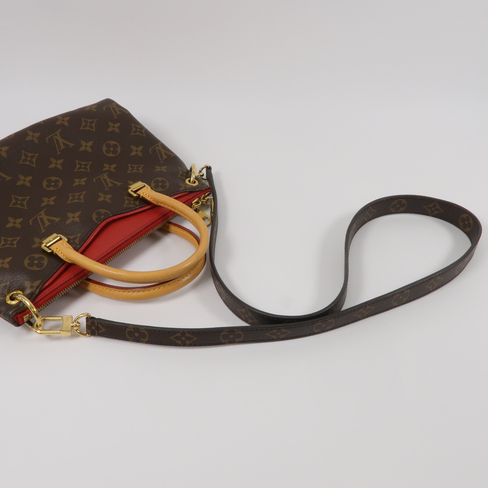 LOUIS VUITTON Monogram Pallas BB手挽肩背兩用袋