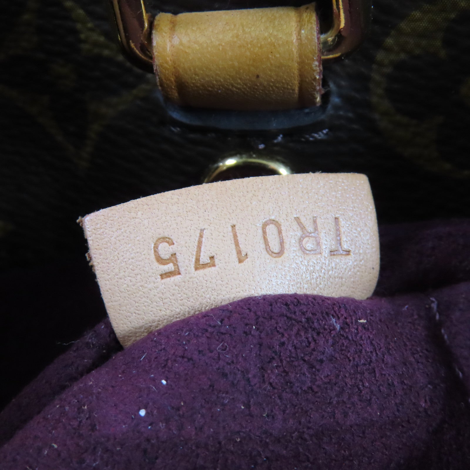 LOUIS VUITTON Monogram Montaigne BB金扣手挽肩背兩用袋啡色