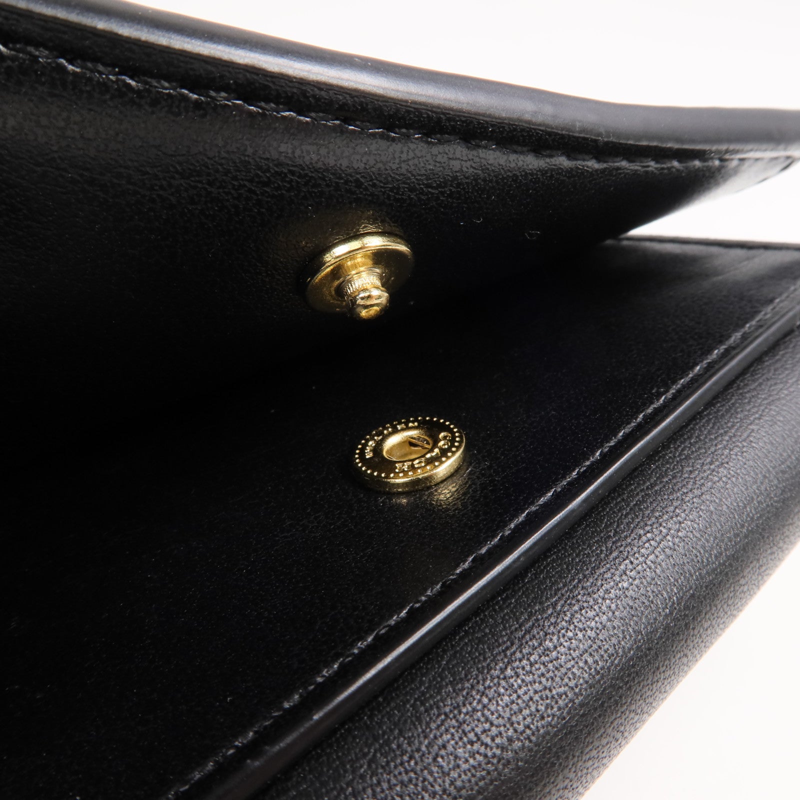 COACH 塗層帆布Georgie Small Wallet金扣錢包