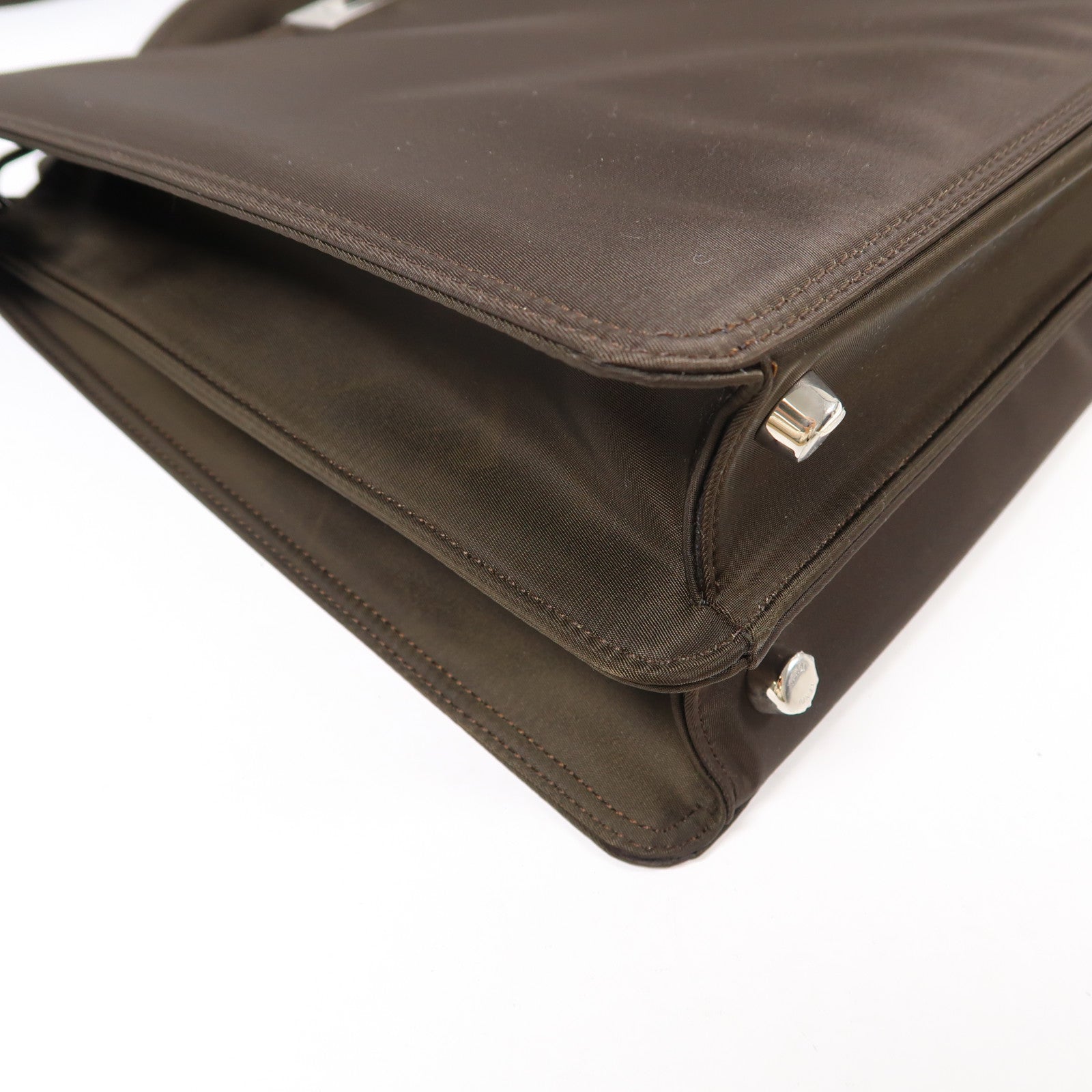 FENDI 尼龍Peekaboo銀扣手挽肩背兩用袋