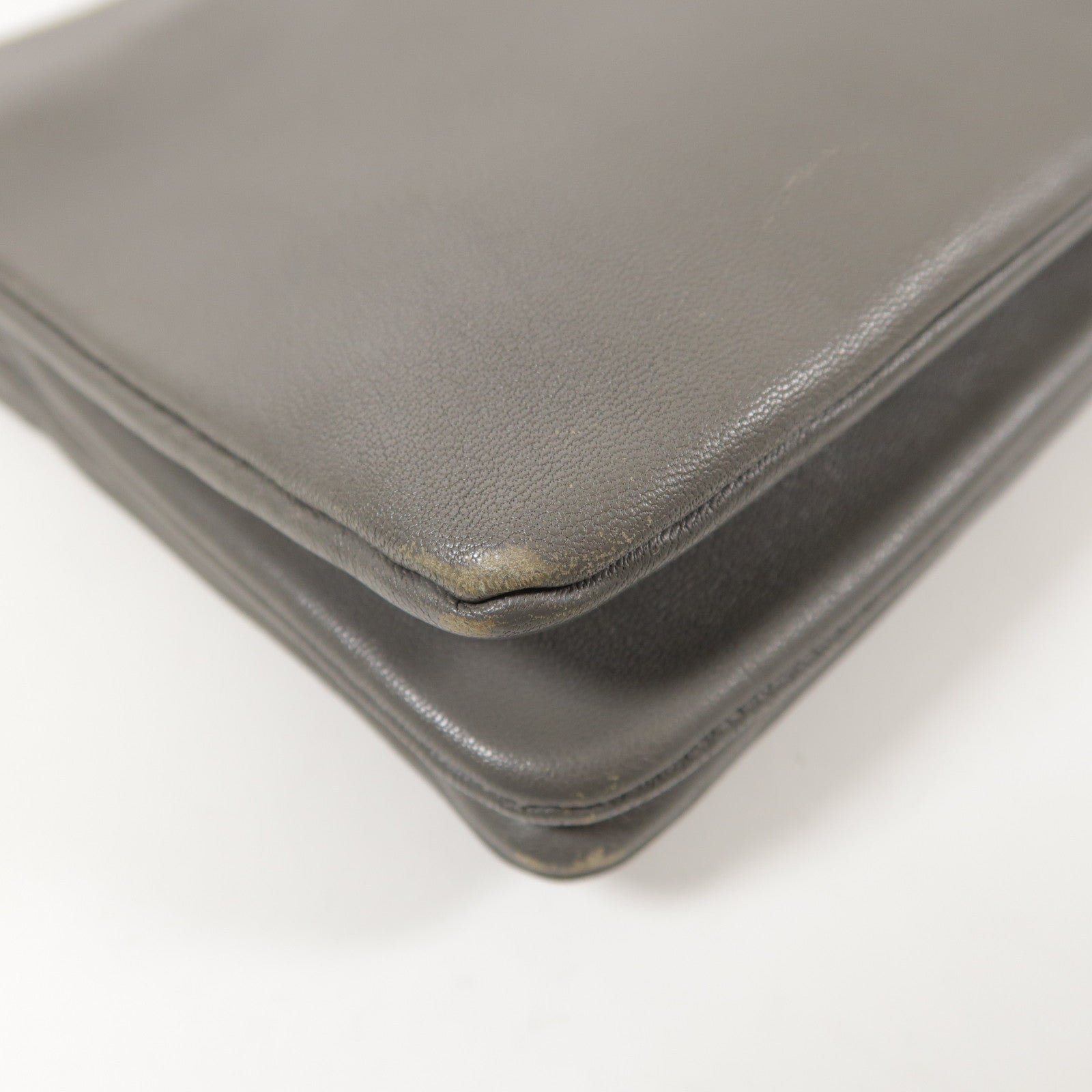 CELINE 羊皮皮革Trio金扣肩背袋