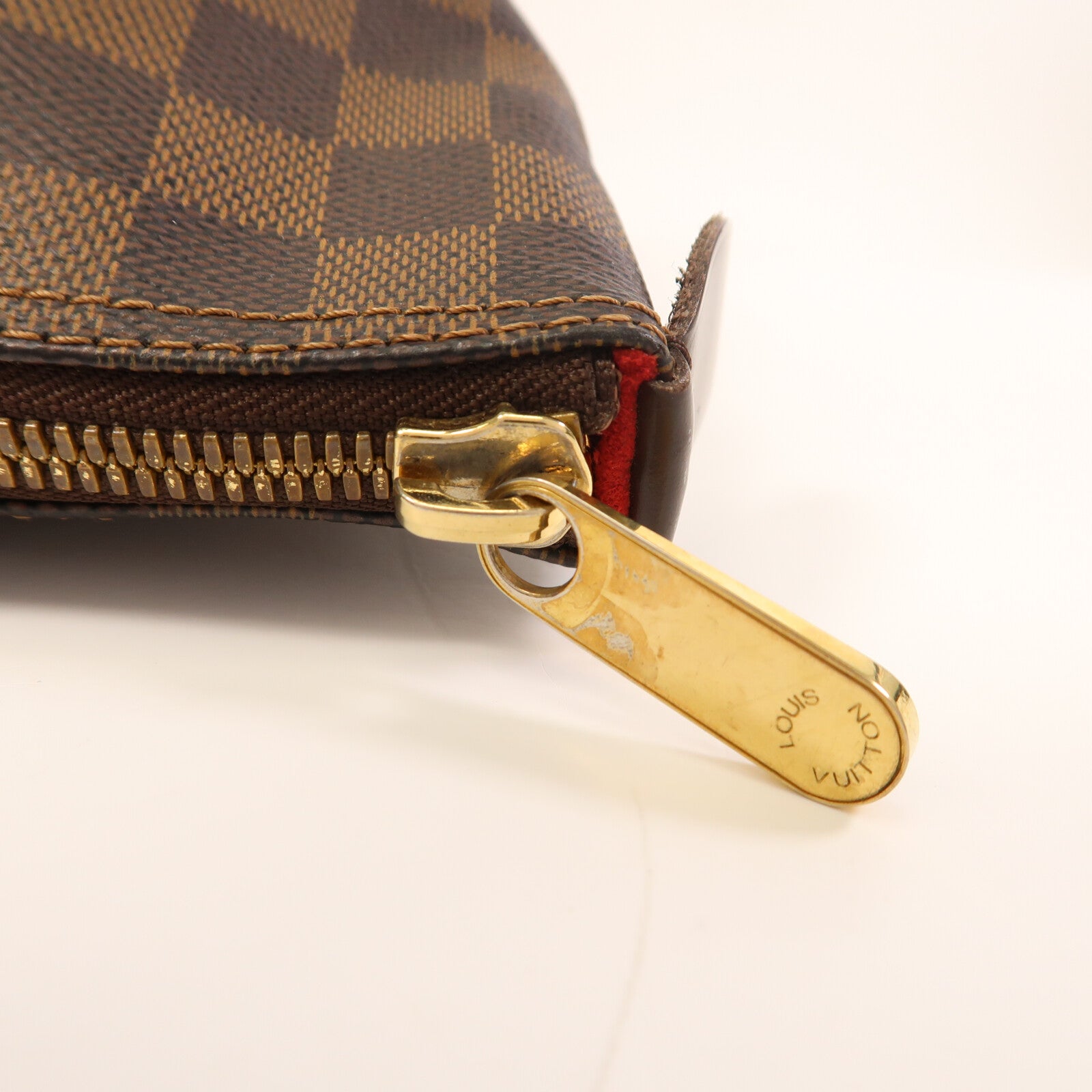 LOUIS VUITTON Damier Saleya MM金扣肩背袋/手挽袋