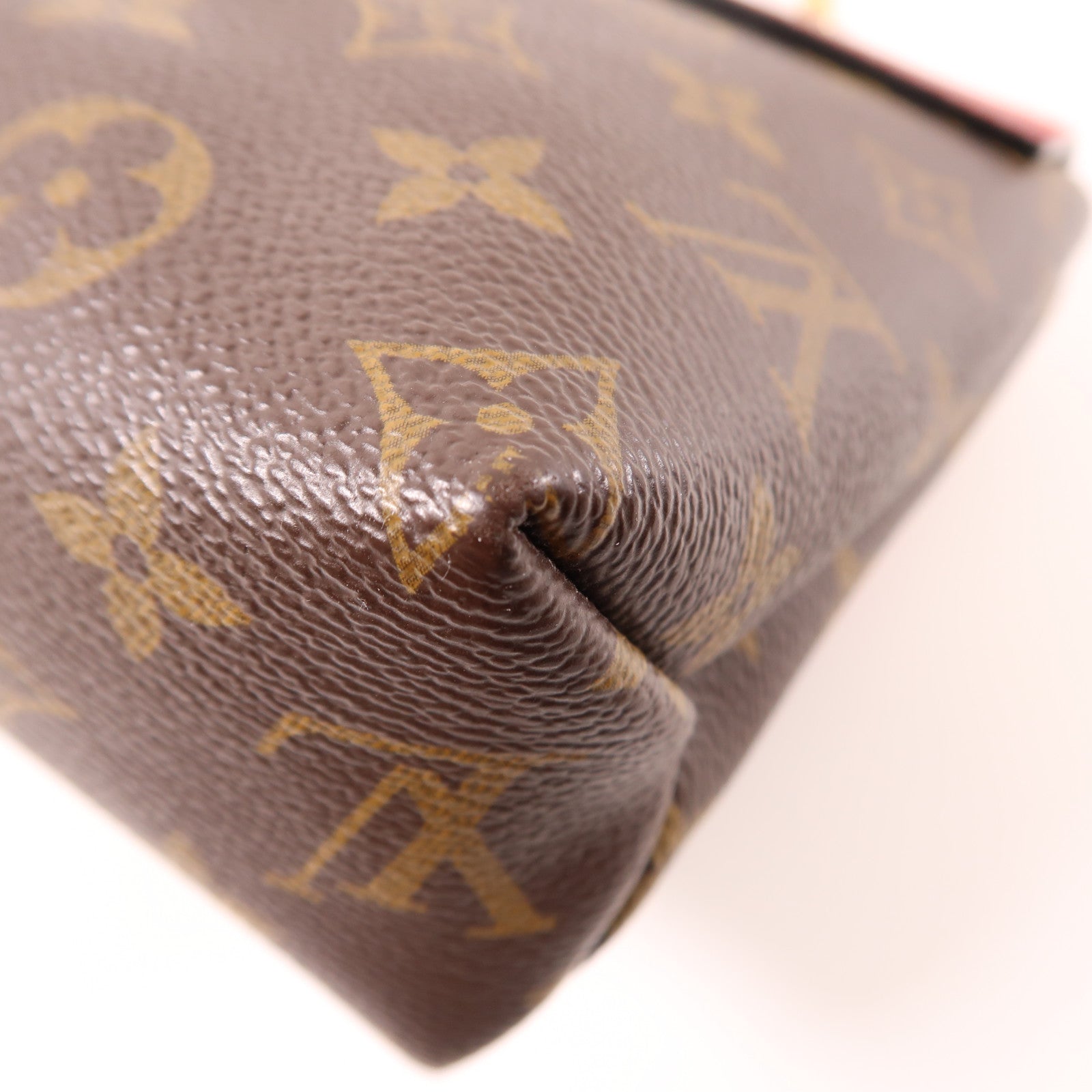 LOUIS VUITTON Monogram Saint Placide金扣鏈帶肩背袋啡色/紅色