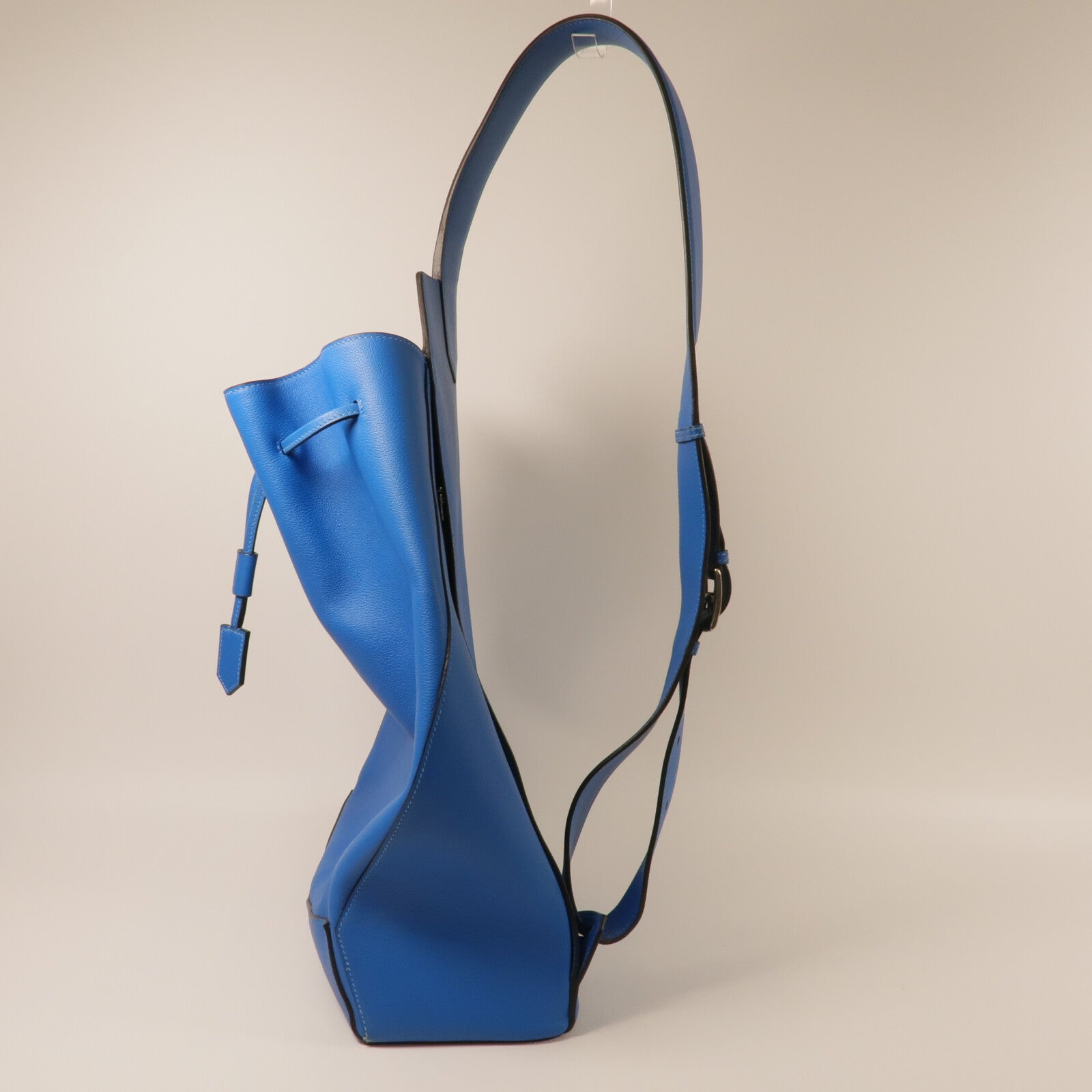 HERMES Evercolor皮革Flash Sailor Backpack背包Bleu Hydra