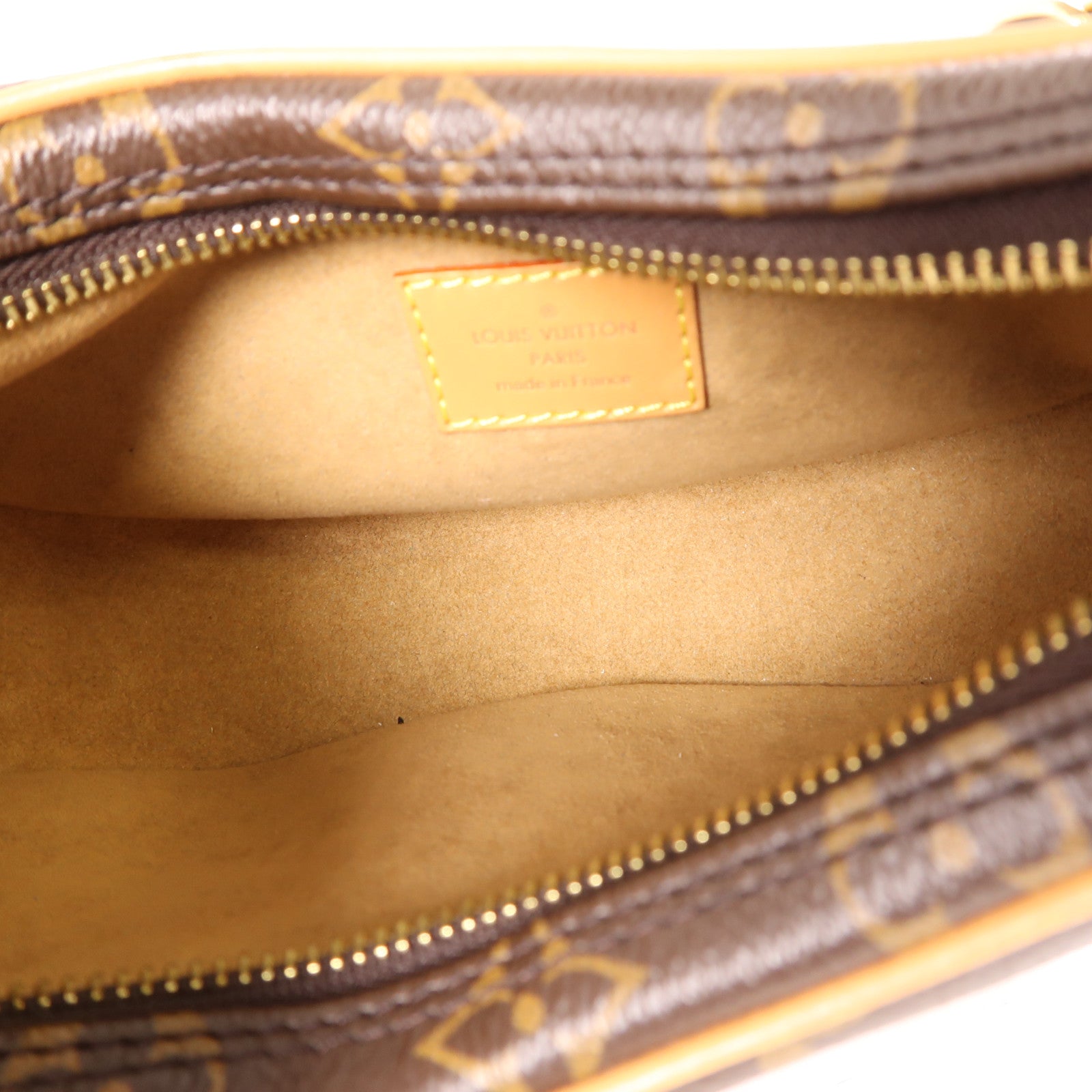 LOUIS VUITTON Monogram Loop金扣手挽肩背兩用袋棕色