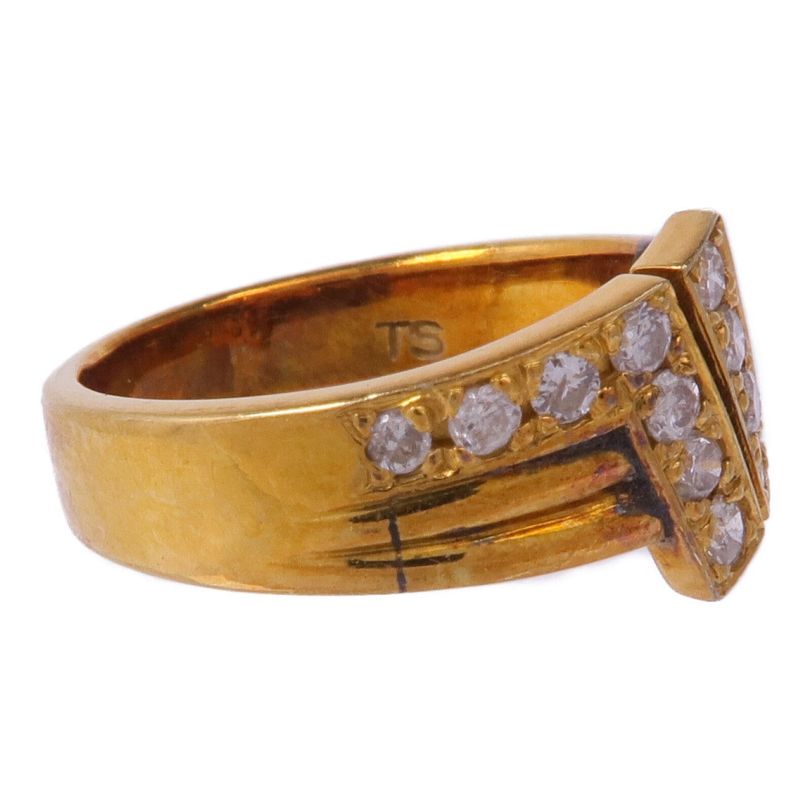 JEWELRY 14K黃金Diamond Ring鑽石戒指US#4