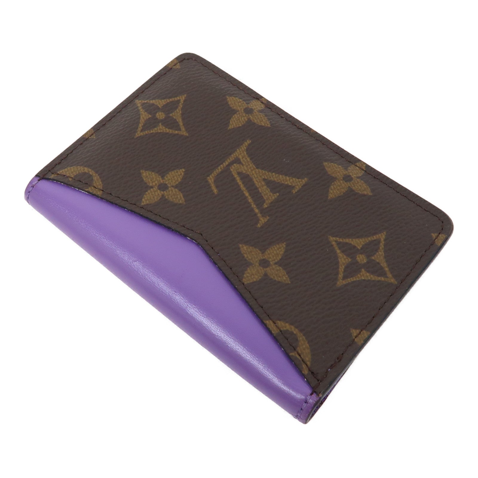 LOUIS VUITTON Monogram Pocket Organizer卡片套啡色/紫色