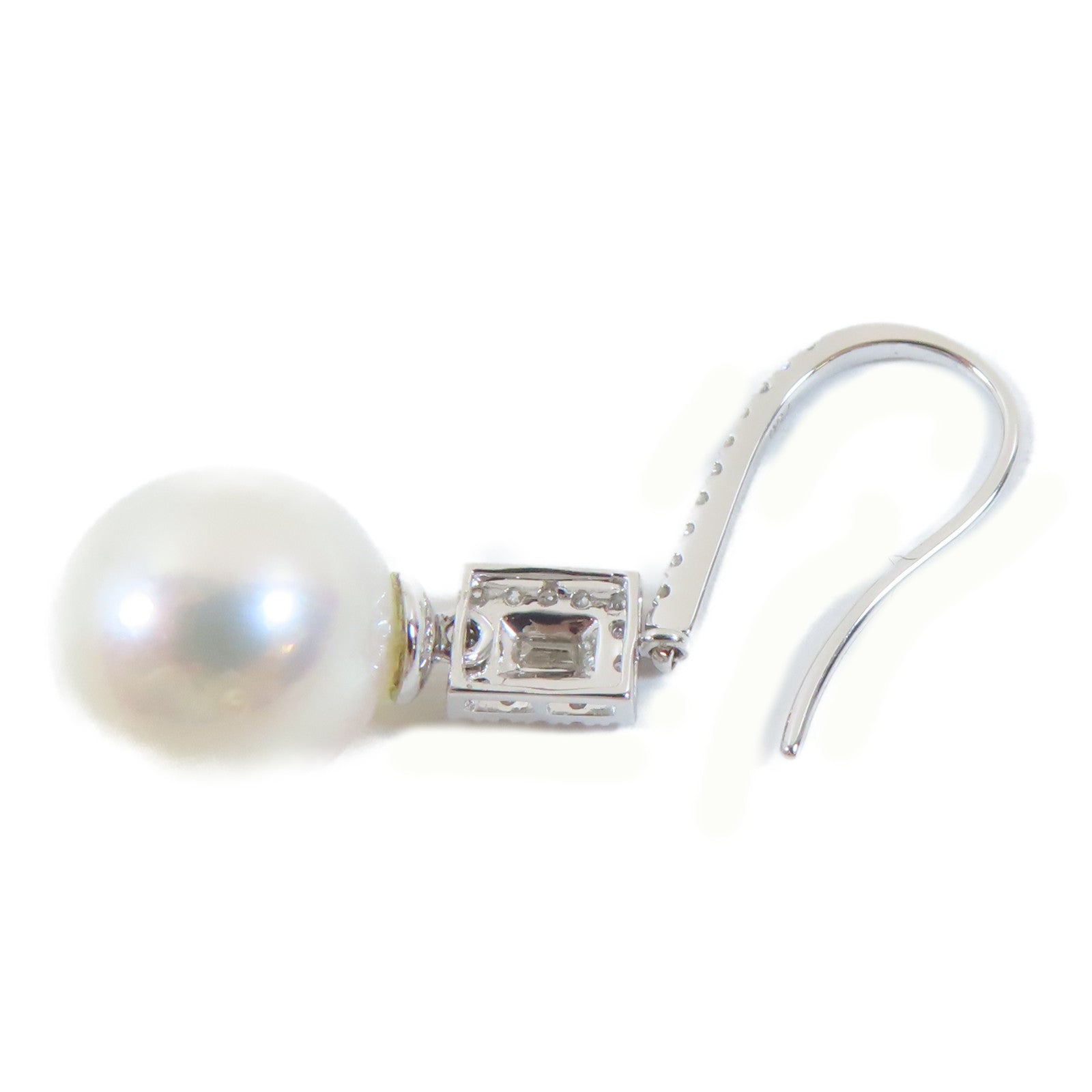 JEWELRY 18K白金Pierced Diamond Earring4.4g鑽石耳環